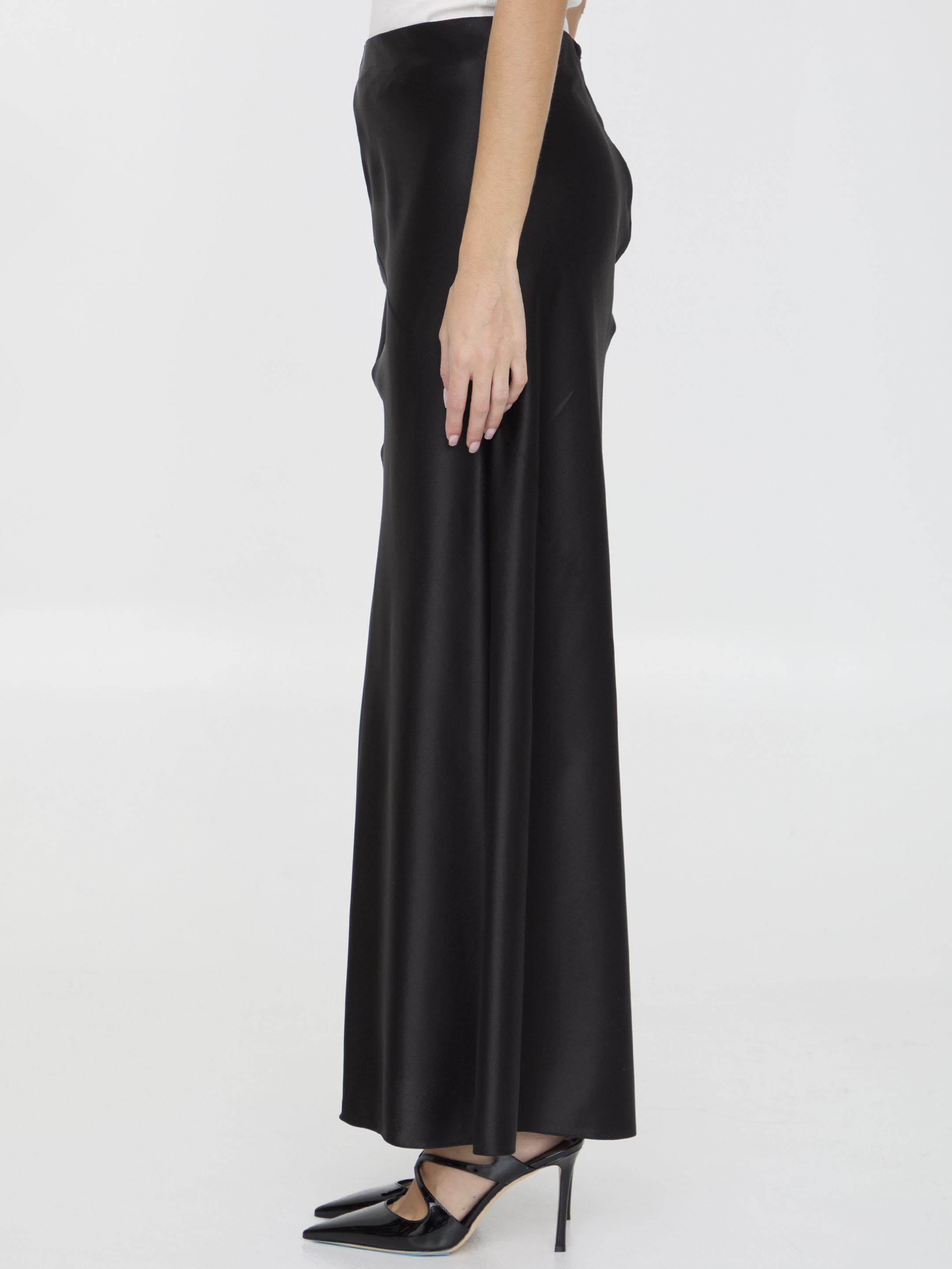 Saint Laurent Satin Long Skirt | italist