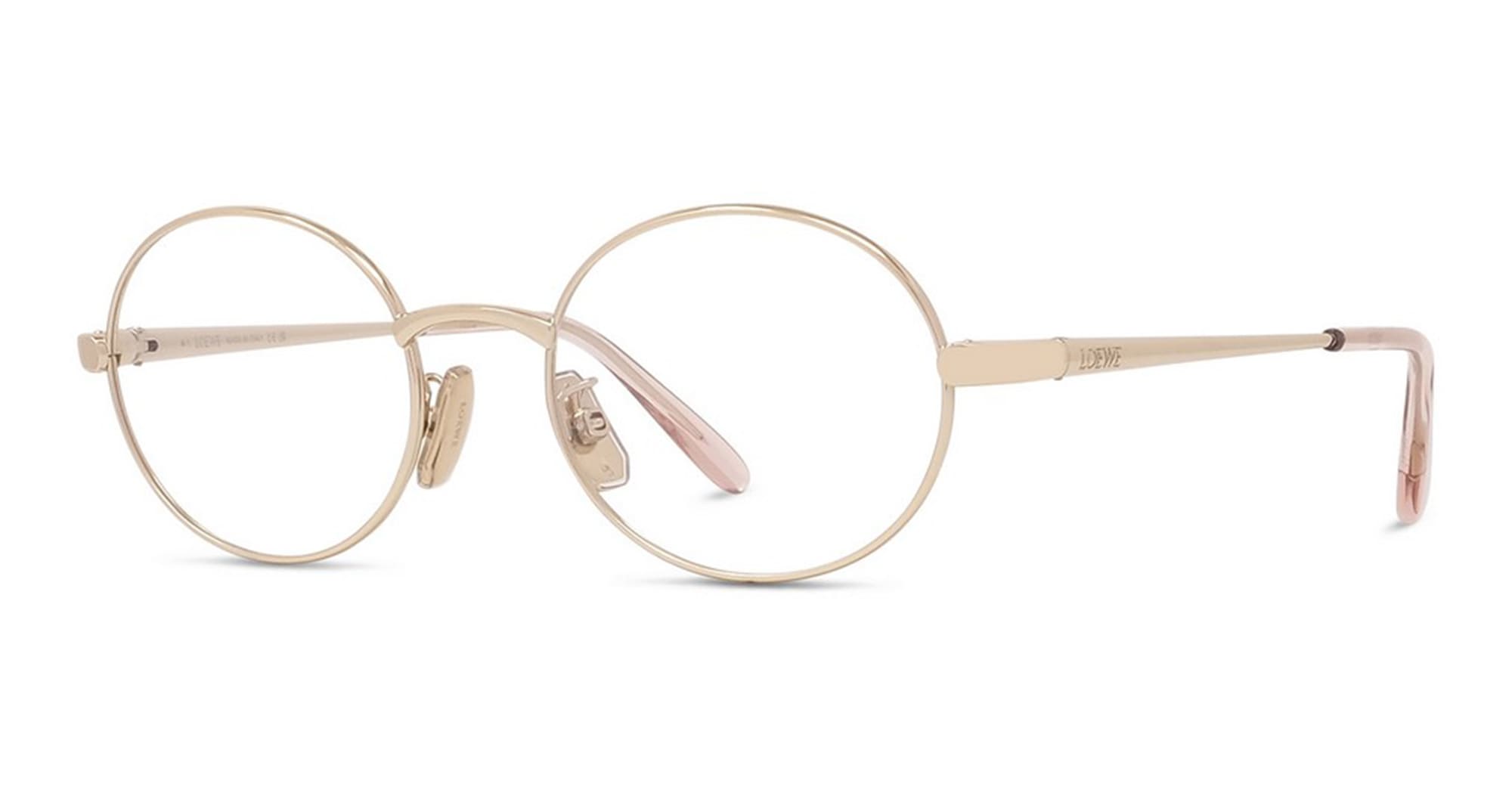 【送料&関税込】Loewe Lw50094u - Gold / Transparent Rx Glass Loewe Lw50094u - Gold / Transparent Rx Glasses | italist