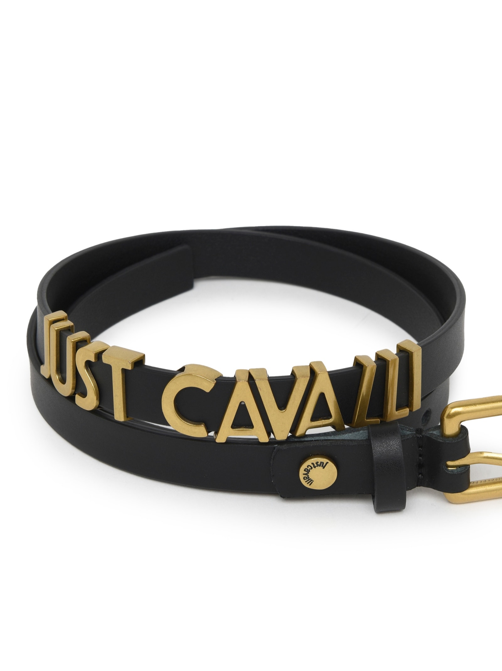 ROBERTO CAVALLI STUDDED LEATHER CLAW BUCKLE BELT | Barhaine