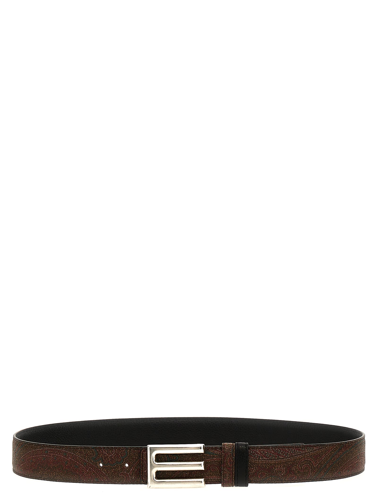 Etro Logo Buckle Reversible Belt | italist
