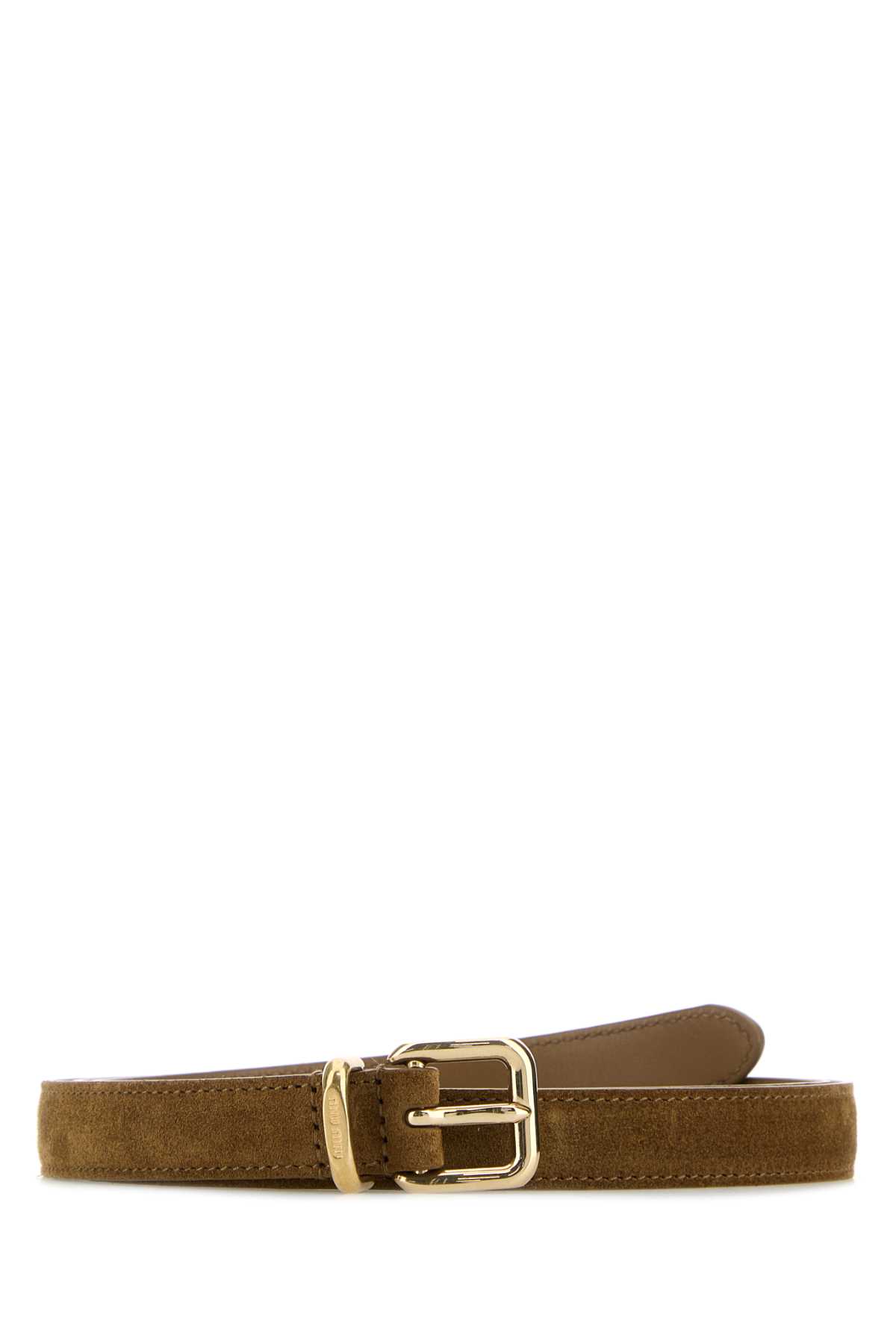 【関税&送料込】Miu Miu Camel Suede Belt Miu Miu Camel Suede Belt | italist