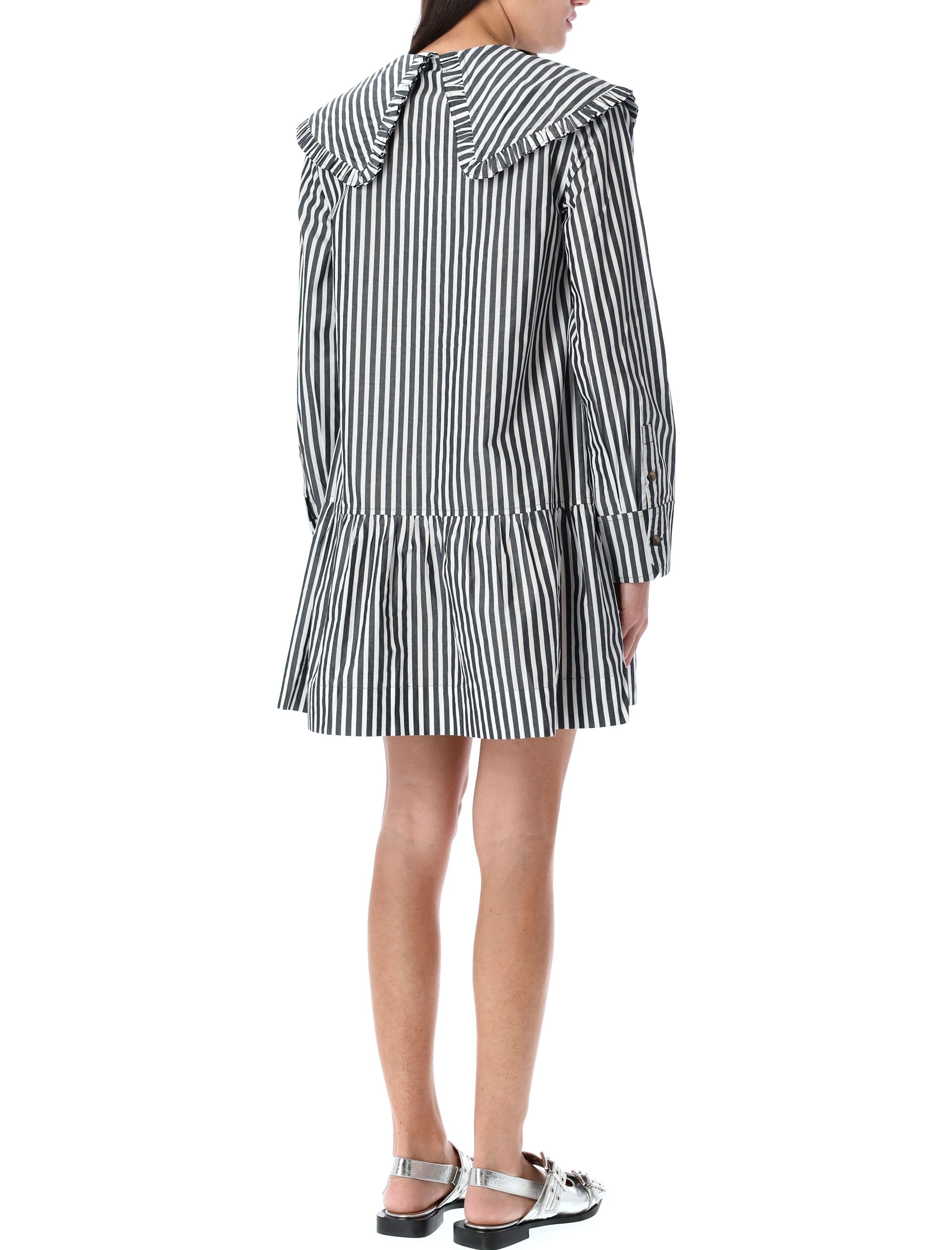 【GANNI】dress Ganni Stripe Mini Shirt Dress | italist