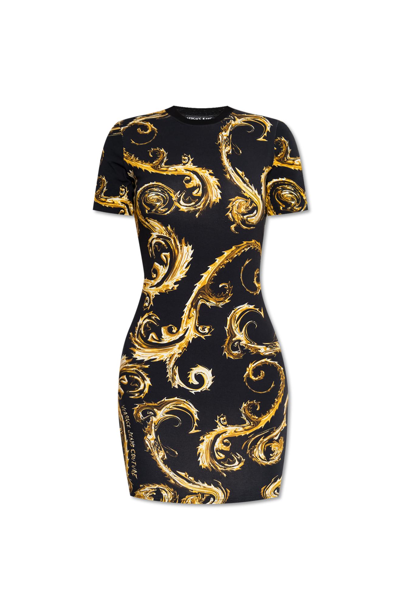 versace jeans couture versace jeans couture dress with pattern