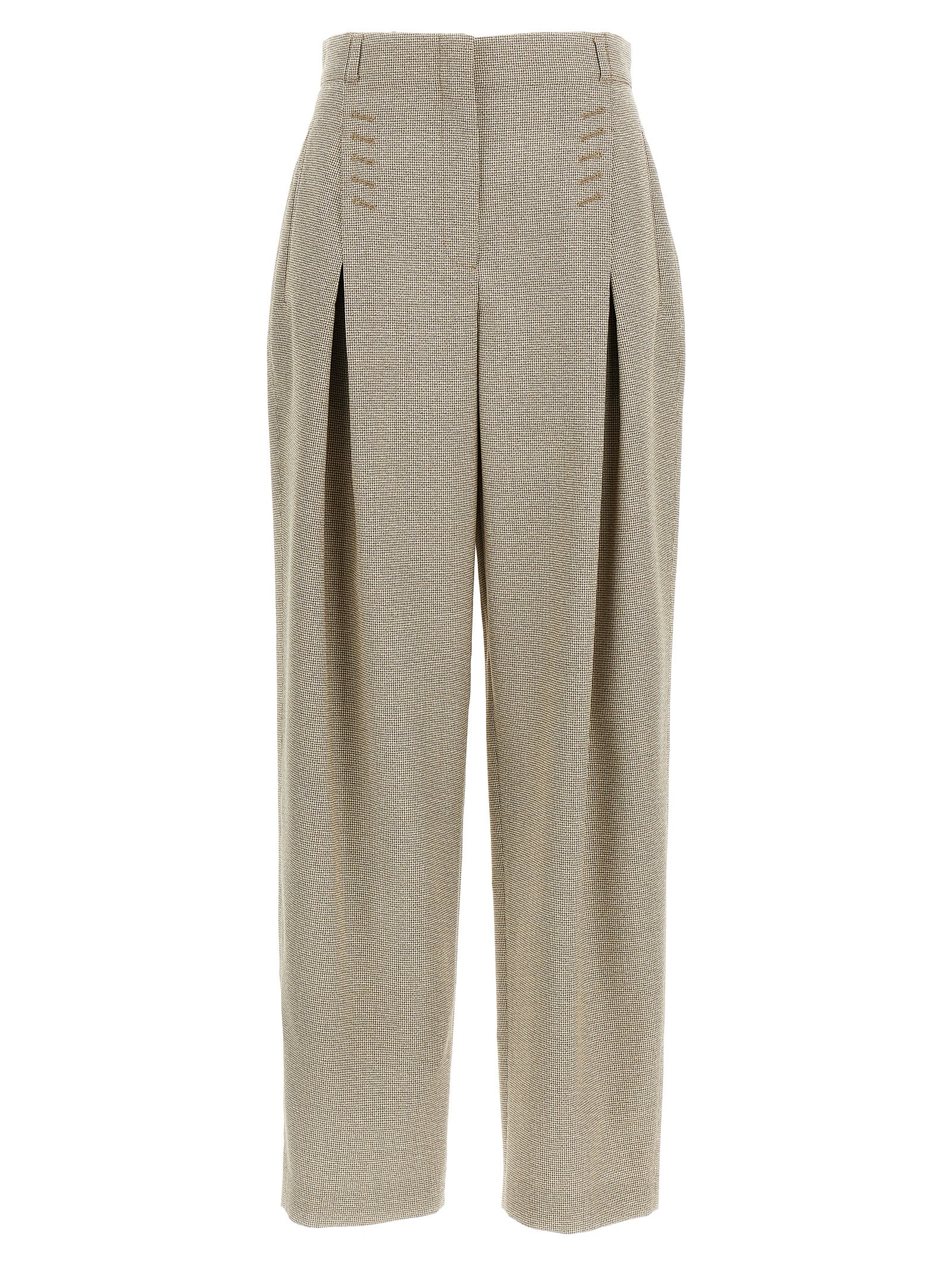 パンツ FENDI Micro check trousers Fendi Micro Check Trousers | italist