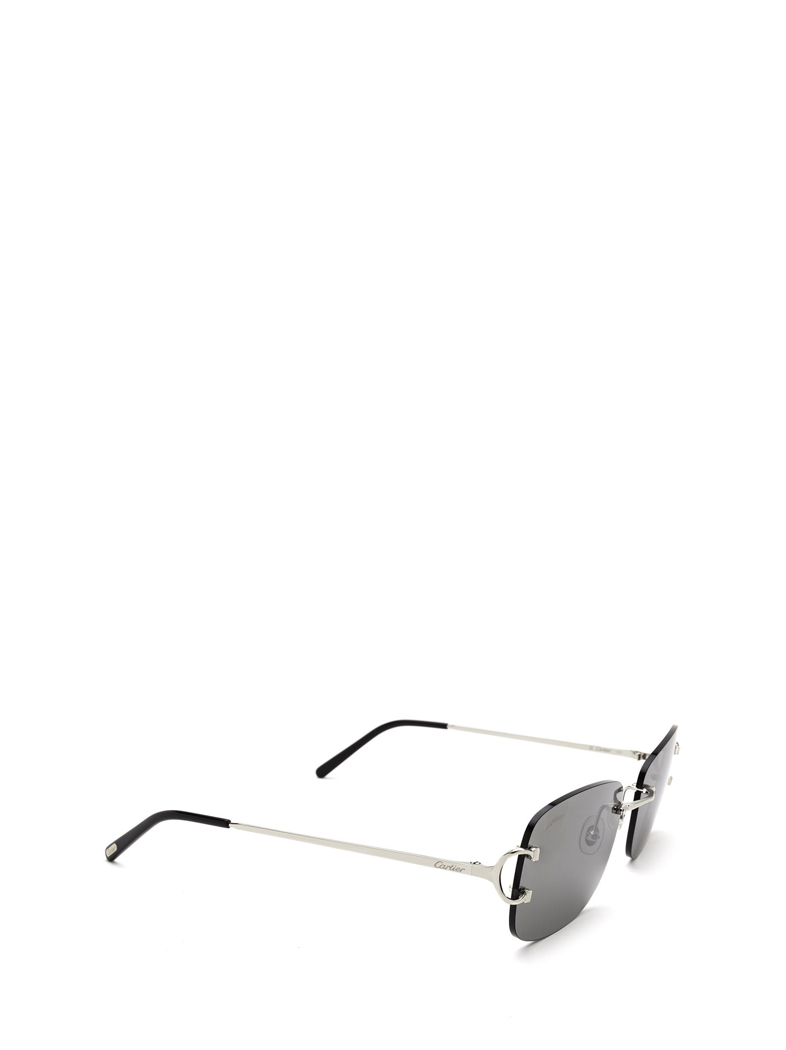 Cartier Eyewear Ct0011rs Silver Sunglasses italist ALWAYS LIKE