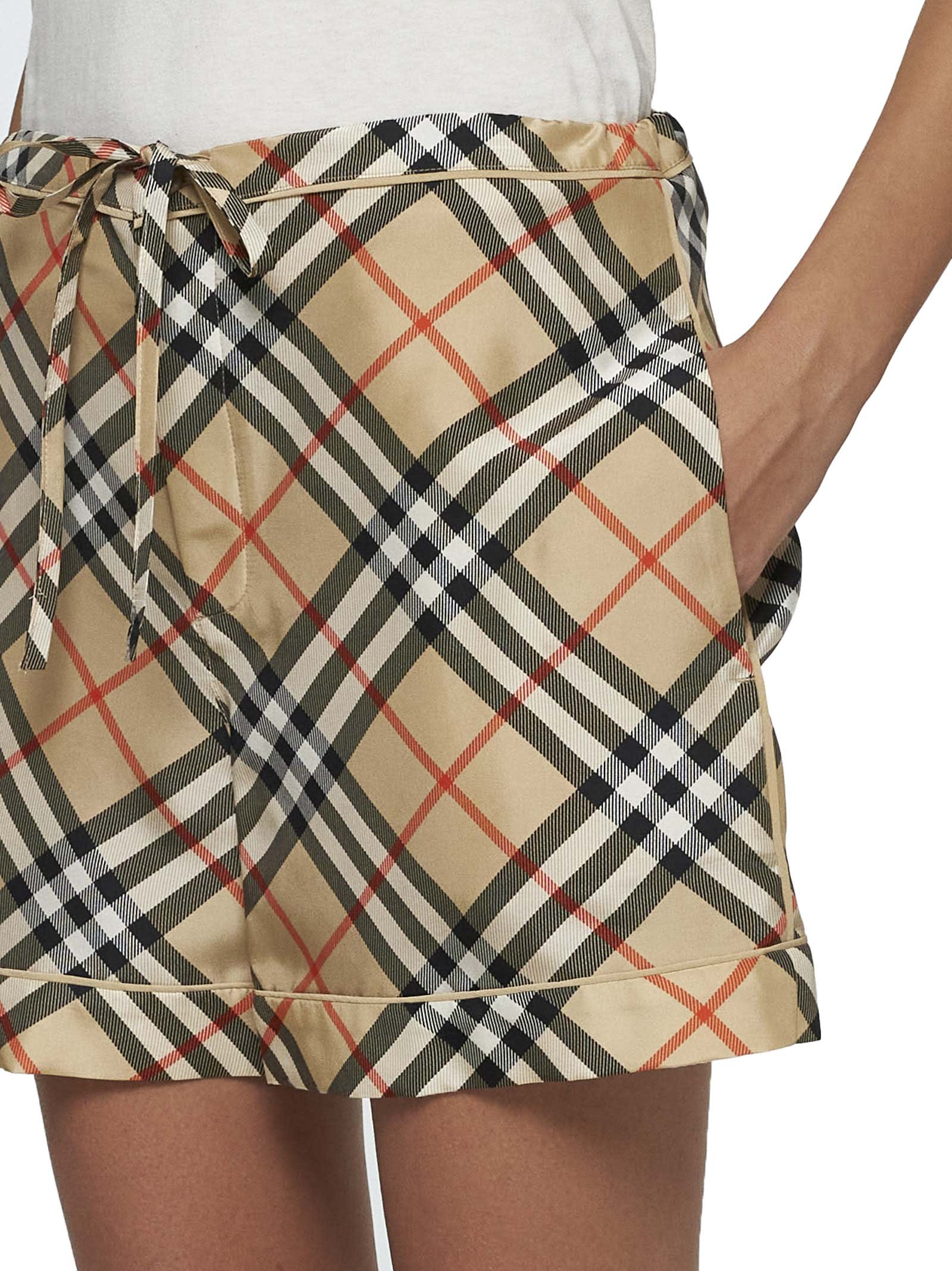 Burberry Printed Silk Shorts | italist