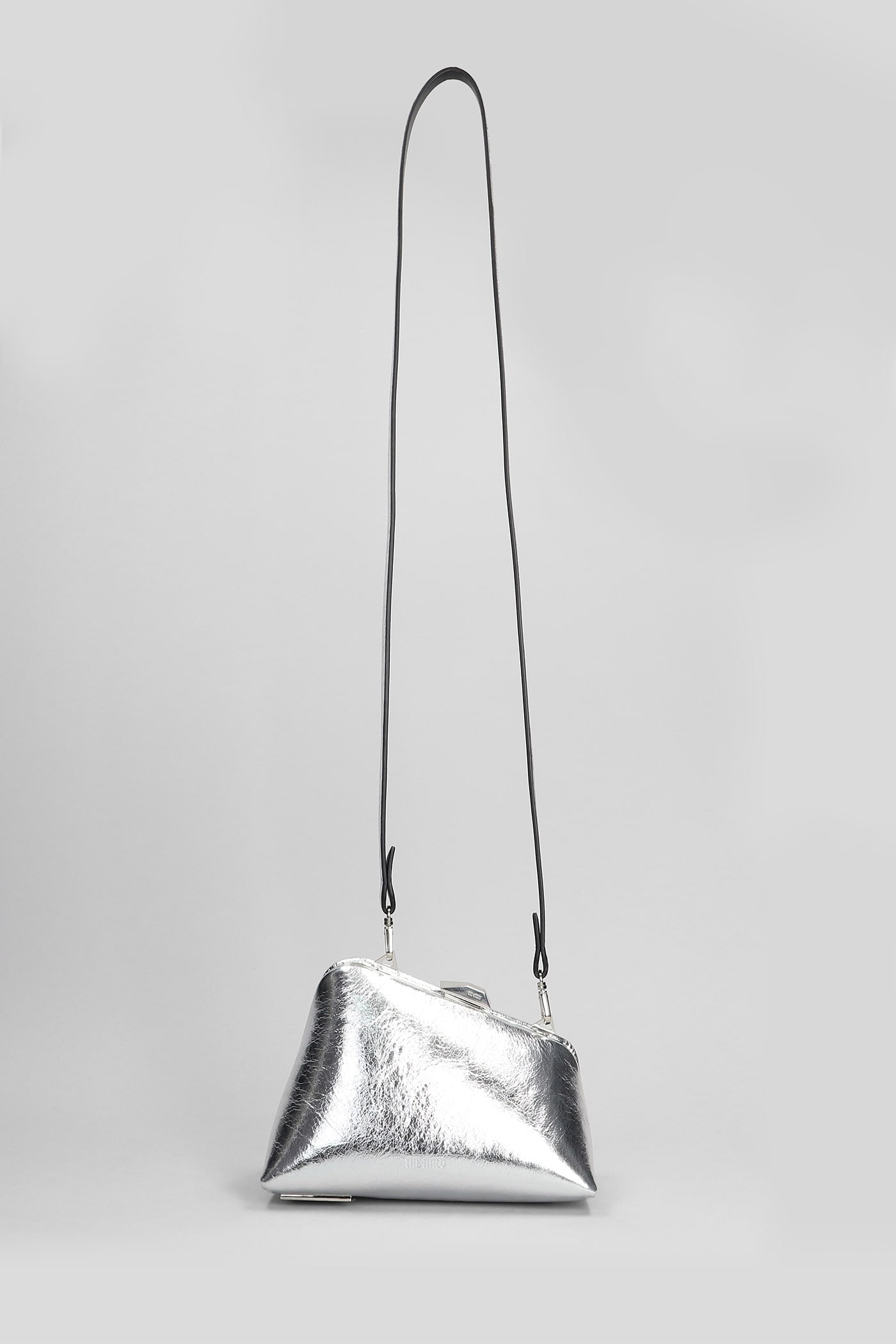The Attico Midnight Hand Bag In Silver Leather | italist