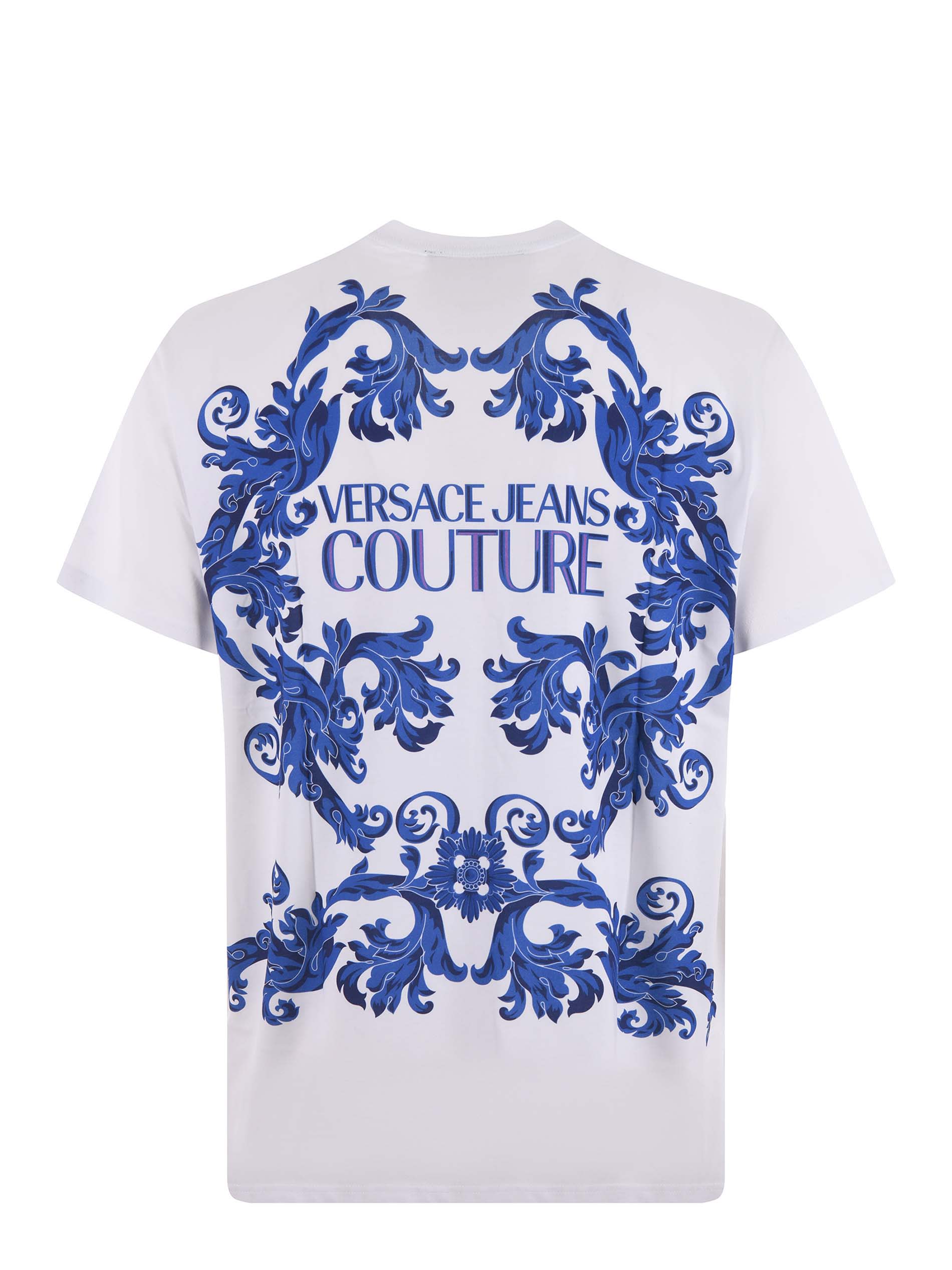 希少【Versace Jeans Couture】ポケットディテール ロゴ Tシャツ VERSACE JEANS COUTURE PRINTED LOGO T-SHIRT WITH CREW-NECK– Yooto