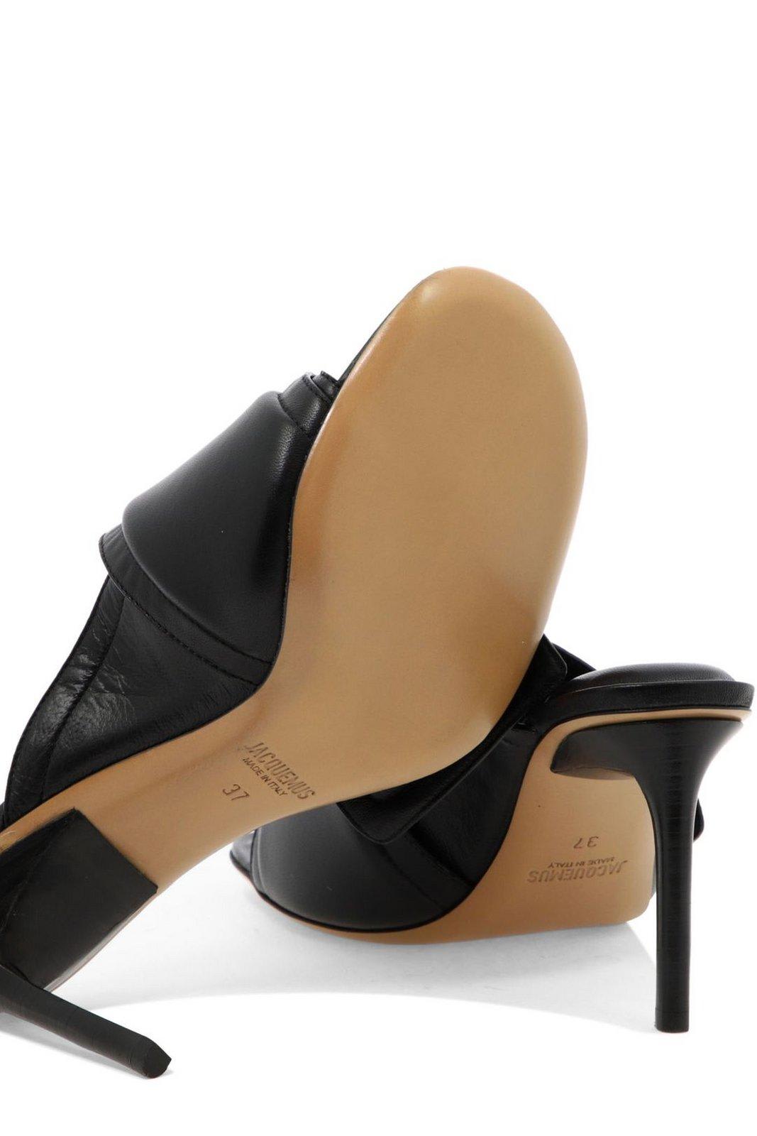 【送料&関税込】Jacquemus Les Mules Aqua Scuba Slide Stilett Jacquemus Les Mules Aqua Scuba Slide Stilettos | italist