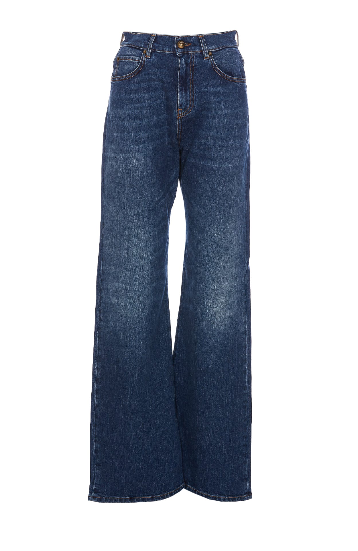 PINKO 24AW デニム・ジーパン グレー系 Made In Italy Pinko Wide Leg Comfort Denim Jeans | italist
