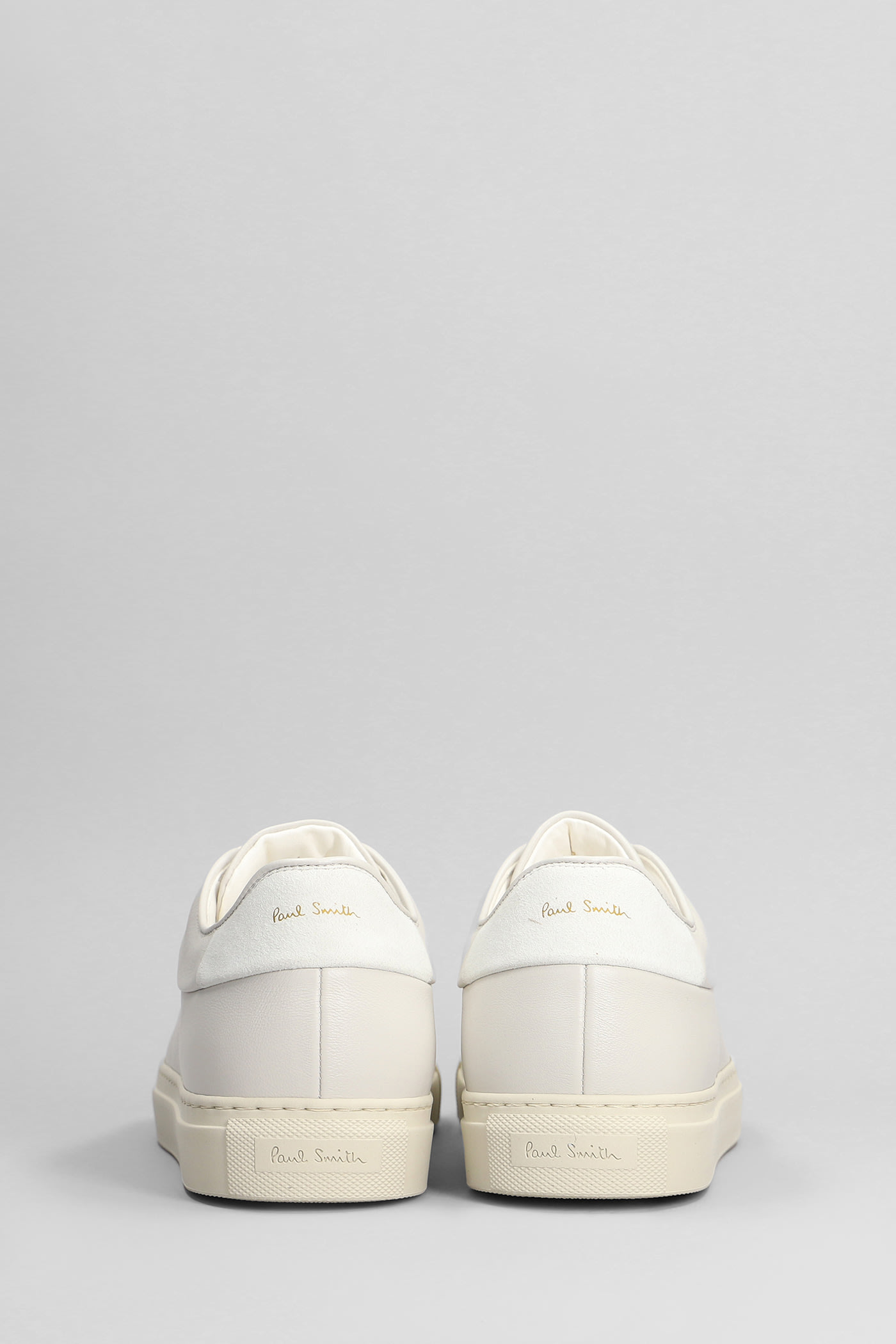 スニーカー Paul Smith SS25 MENS SHOE BASSO LUX (M1S BSX01 NGTO 06) Men's Cream White Leather 'Basso' Sneakers