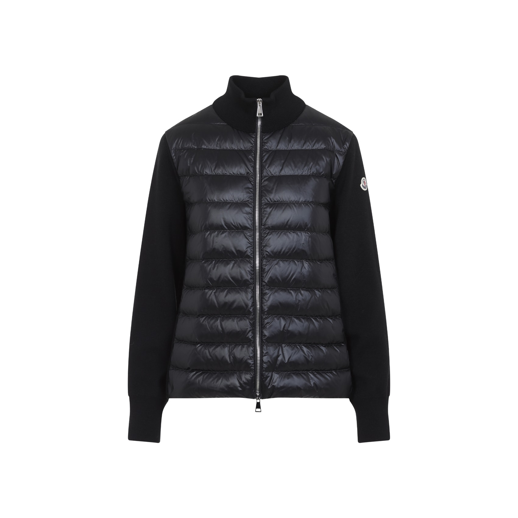 MONCLER CARDIGAN TRICOT ブラック　M Moncler Black Padded Tricot Cardigan ○ Labellov ○ Buy and Sell