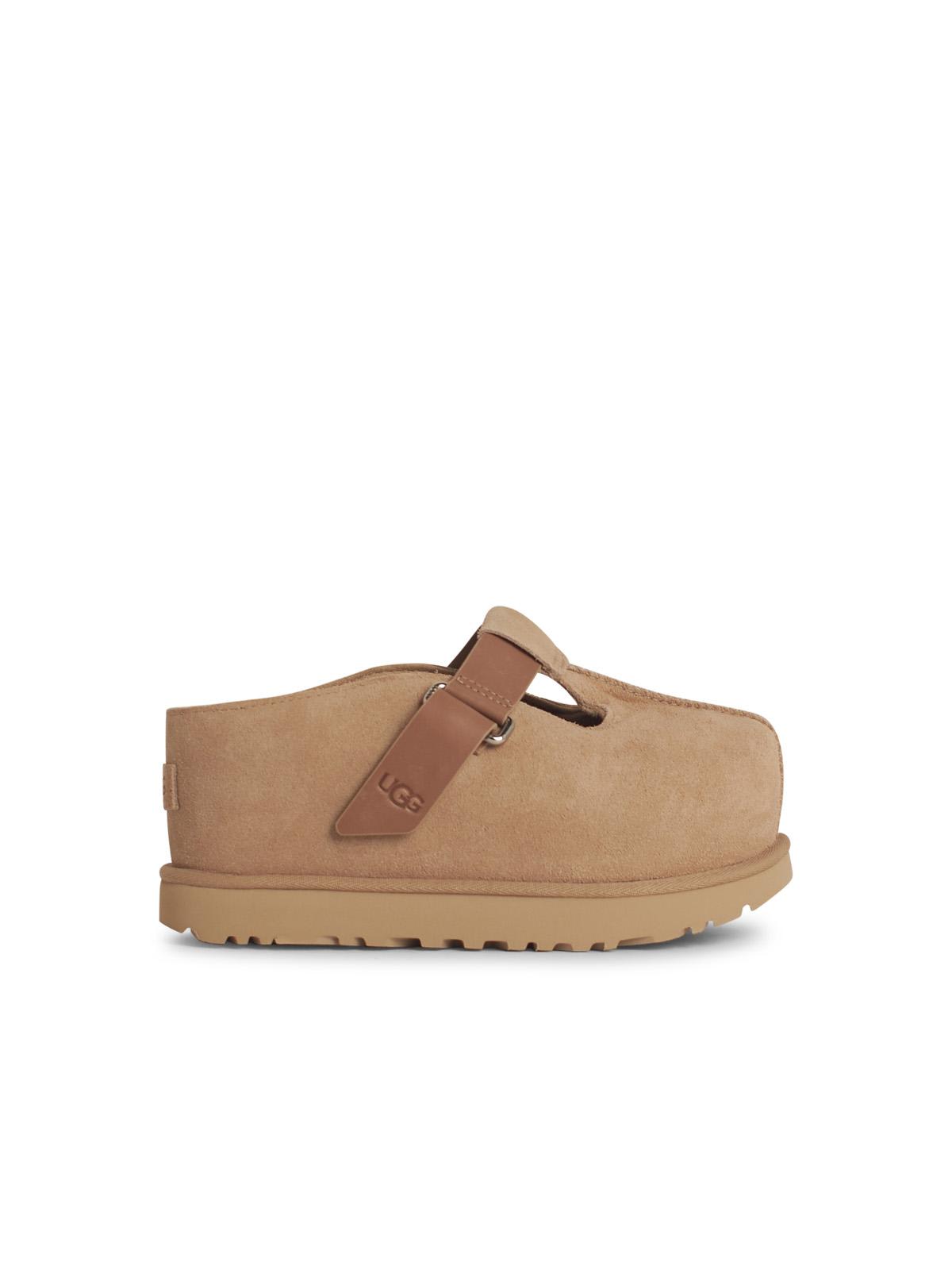 【送料&関税込】UGG goldenstar Beige Suede Slippers UGG Goldenstar Suede Family Matching Backstrap Clogs | Dillard's
