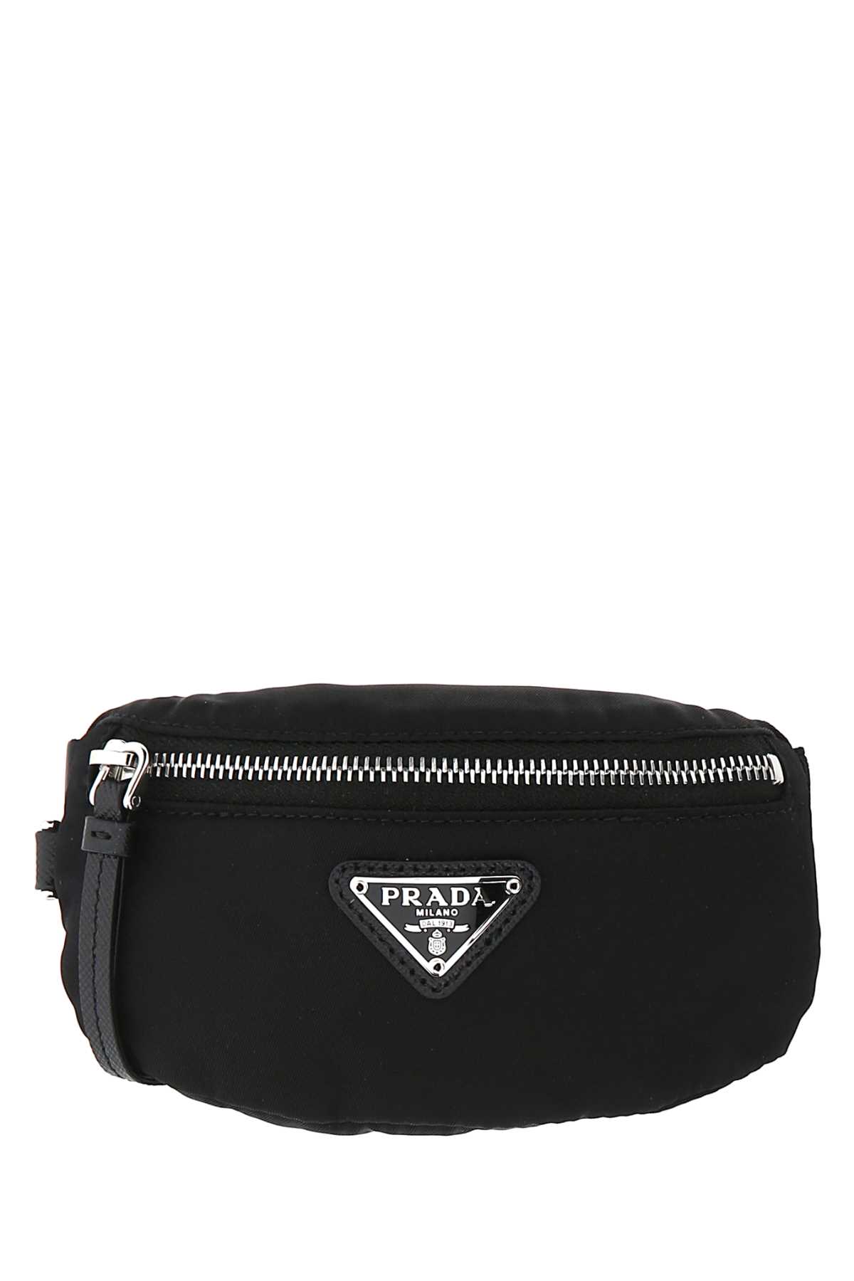 Prada Black Nylon Wrist Pouch | italist