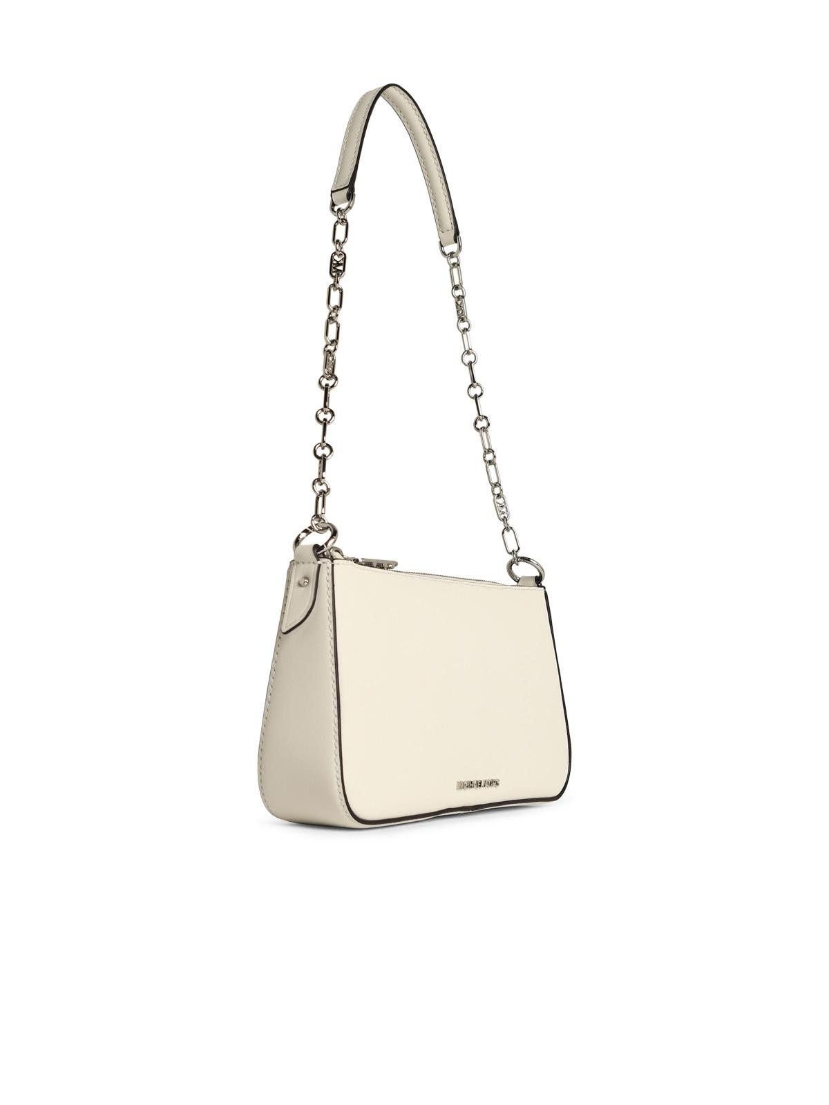 MICHAEL Michael Kors 'empire' Small White Leather Crossbody