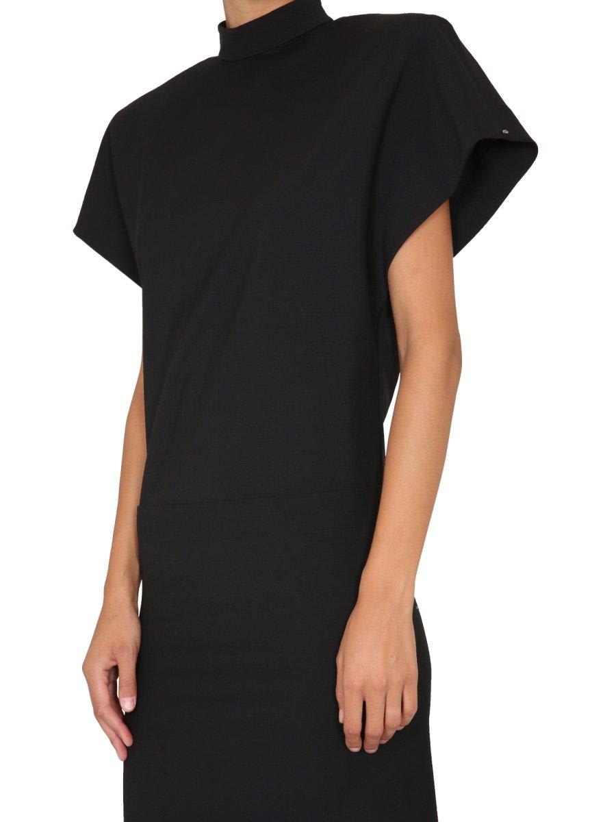 【送料&関税込】Max Mara Sportmax Mock Neck Shortsleeved Dre Max Mara Sportmax Mock Neck Shortsleeved Dress | italist