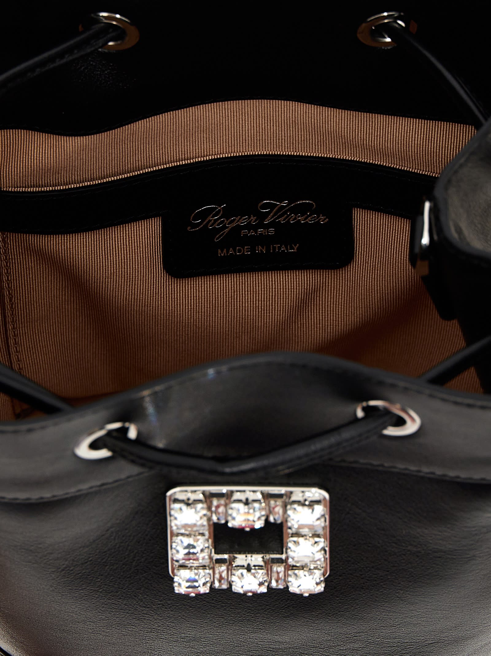 【Roger Vivier】Tres Vivier bucket bag Roger Vivier Très Vivier Leather Bucket Bag | italist