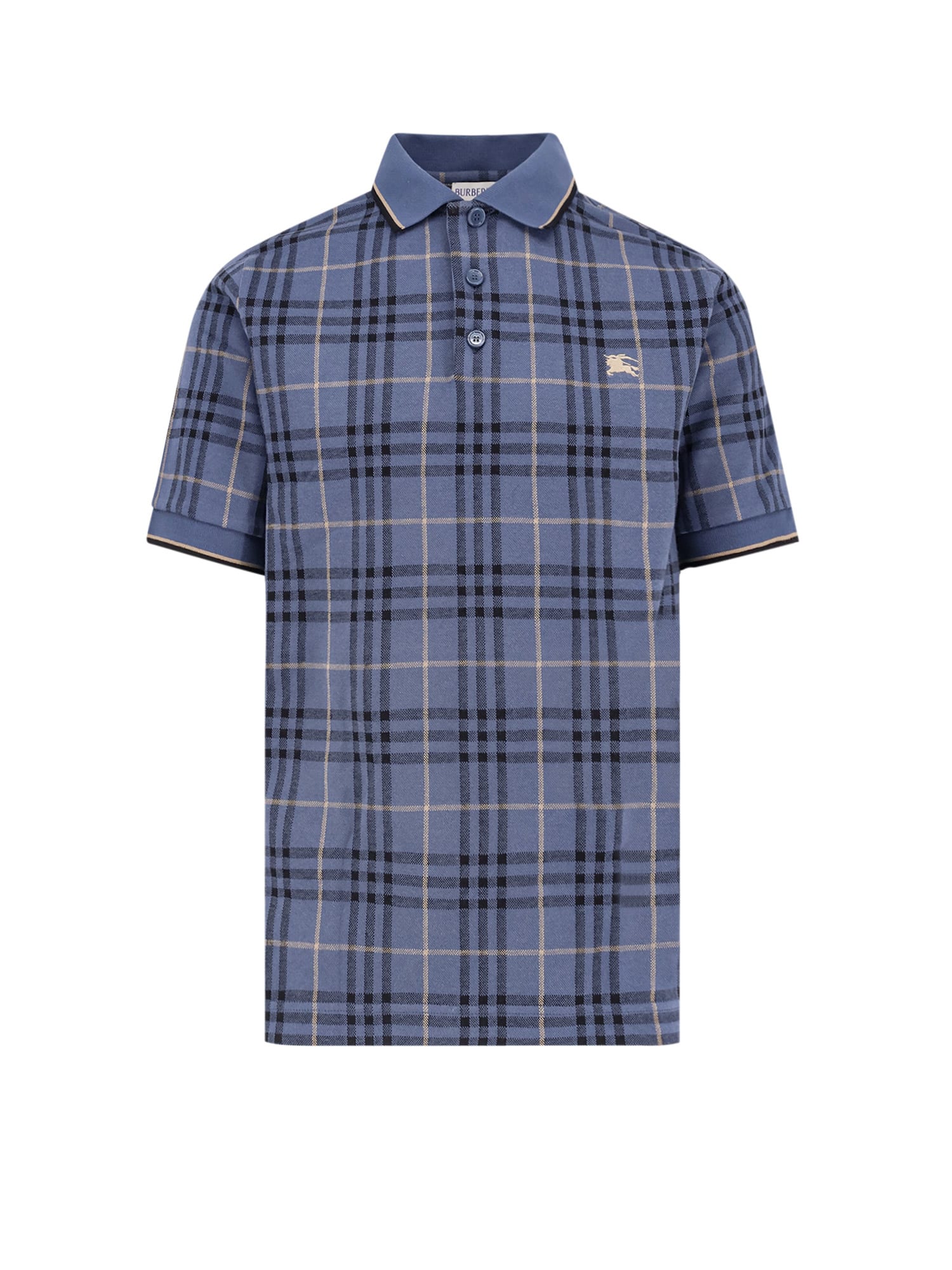 Tシャツ・カットソー BURBERRY Stan polo shirt with Check print Burberry Stan Polo Shirt With Check Print | italist, ALWAYS