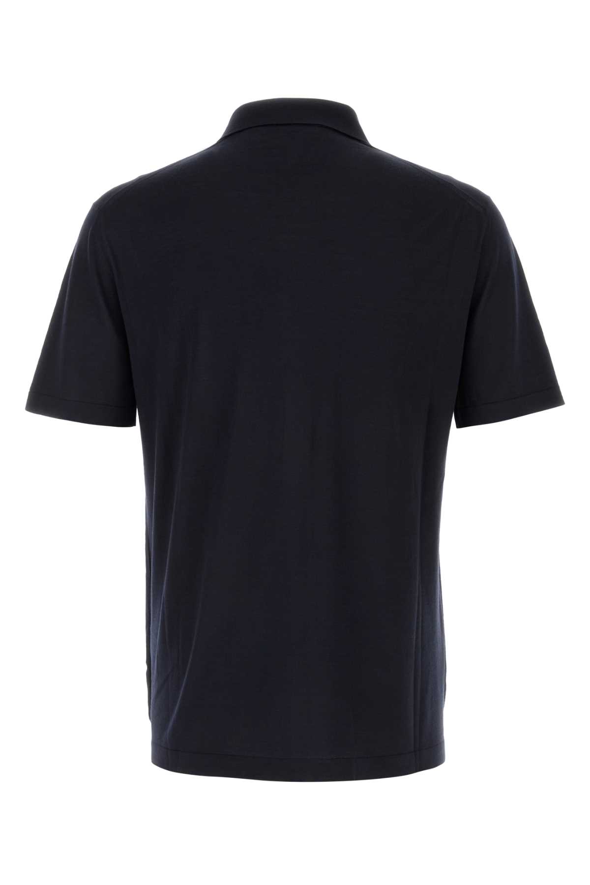 Tシャツ・カットソー PRADA SS25 Midnight blue wool shirt (UMG382SOOO16EO F0008) Prada Midnight Blue Wool Shirt | italist