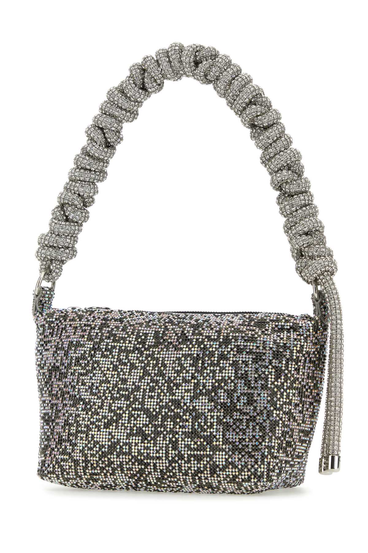 トートバッグ KARA FW23 Black rhinestones handbag (HB350F2116 BLKPXL) Kara Black Rhinestones Handbag | italist