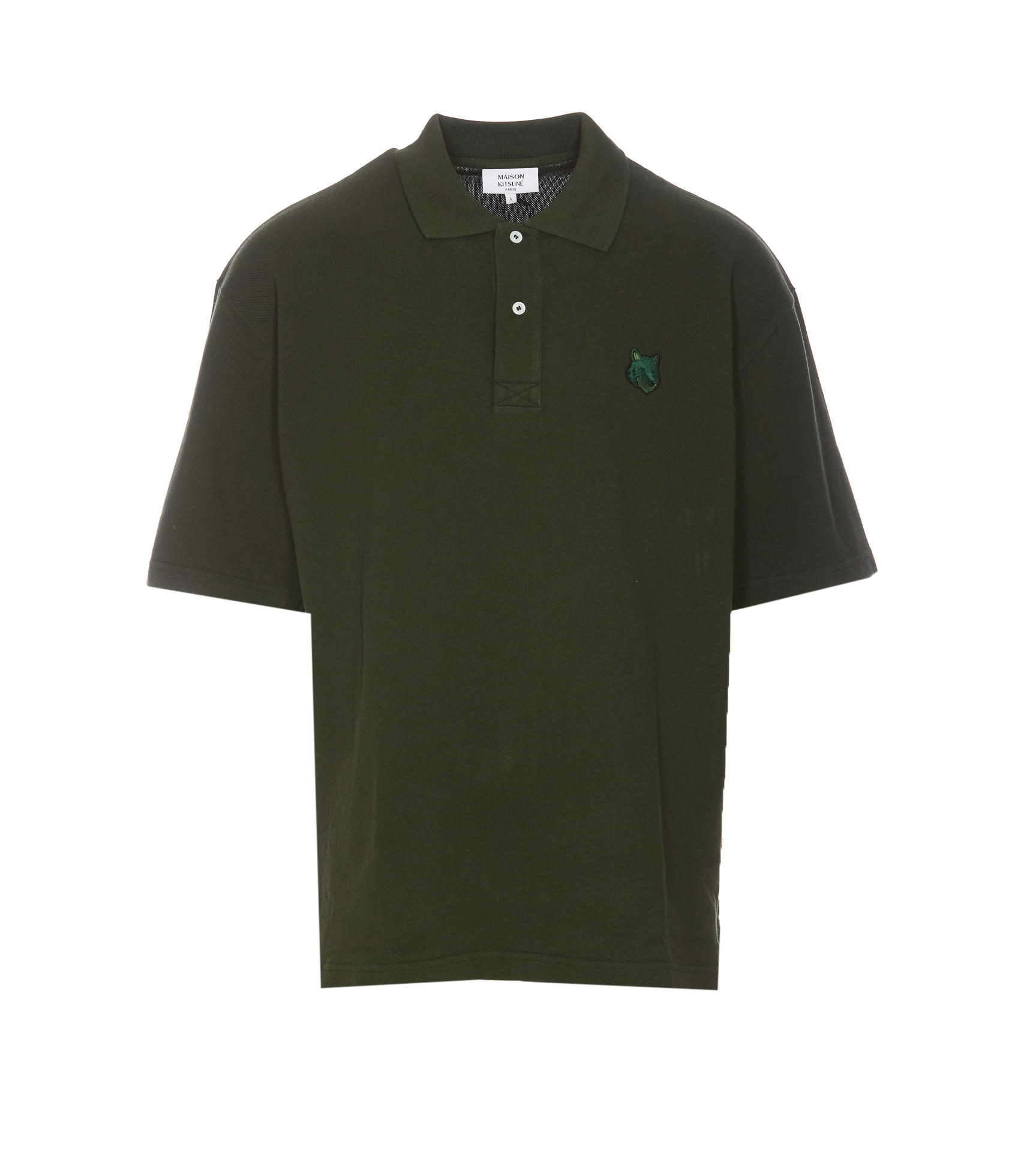 Maison Kitsuné Bold Fox Head Patch Polo | italist