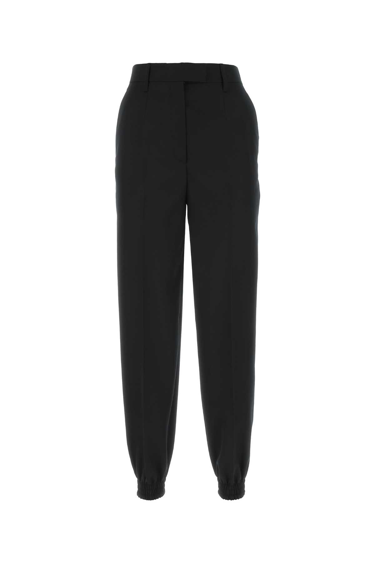 ボトムスその他 PRADA FW24 Black wool joggers (P238GZS221108N F0002) Prada Black Wool Joggers | italist