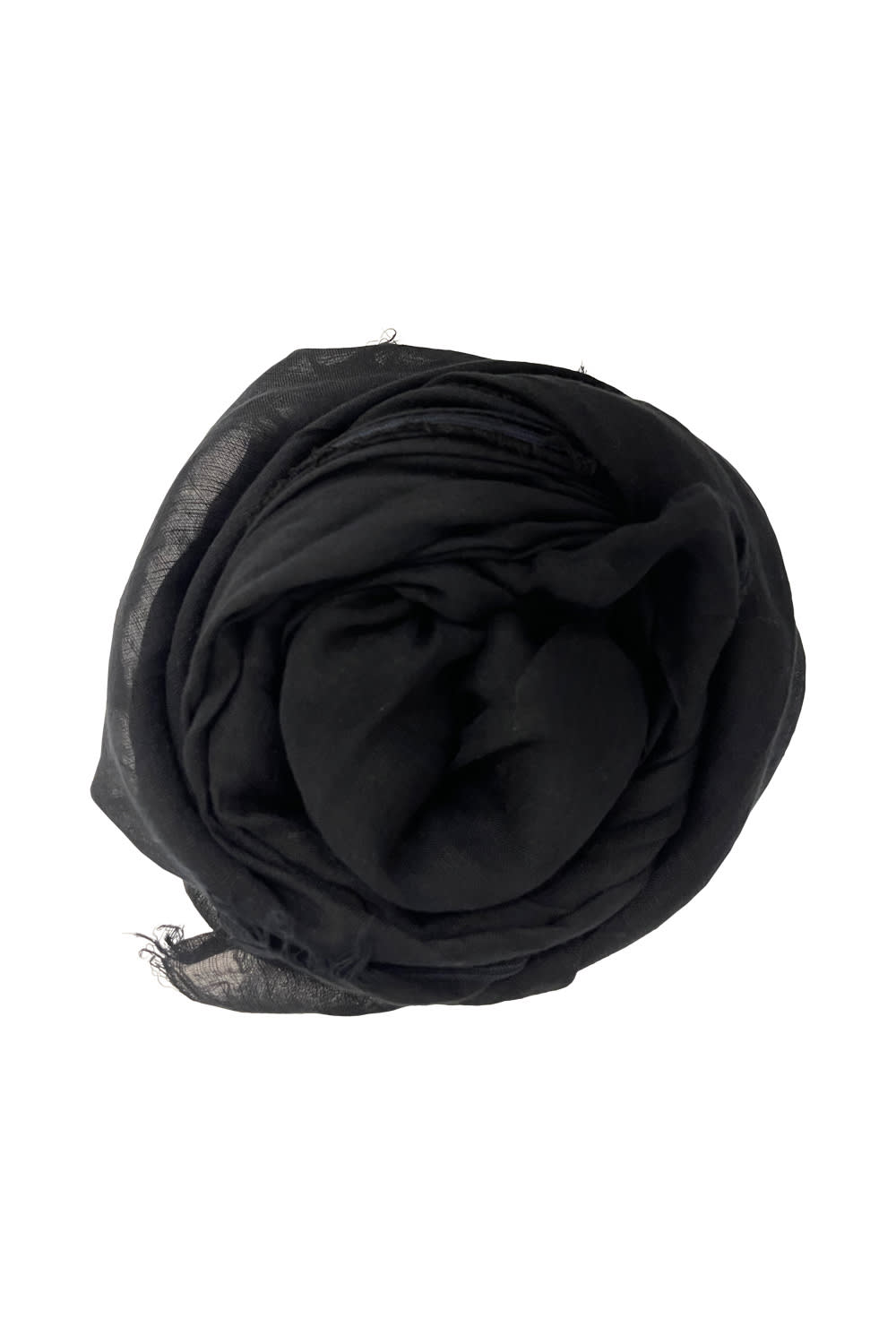 【関税＆送料込み】Rick Owens Sandy Mega Scarf Accessories Rick Owens Black Hollywood Sandy Mega Scarf - Accessories