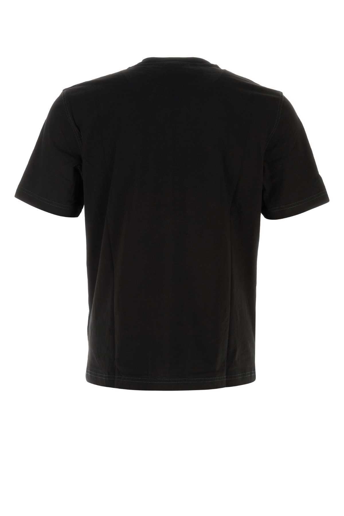 Tシャツ・カットソー DIESEL Black cotton T-Adjsut-R7 t-shirt (A164060QIAM 9XX) Men's Denim-look jersey T-shirt | Black | Diesel