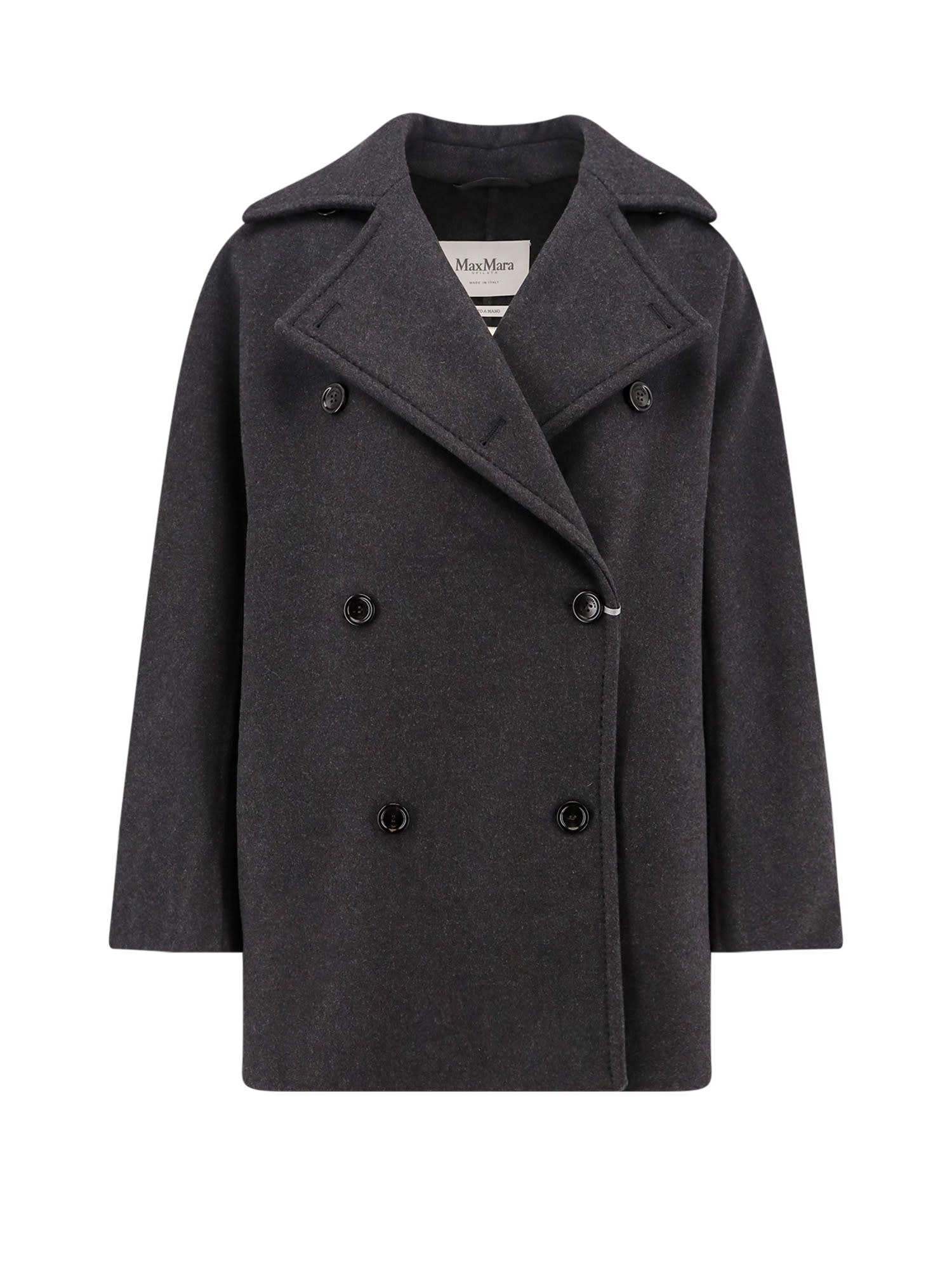 【送料&関税込】Max Mara asturie1234 Grey Cashmere Blend Coa Max Mara 'asturie1234' Grey Cashmere Blend Coat | italist
