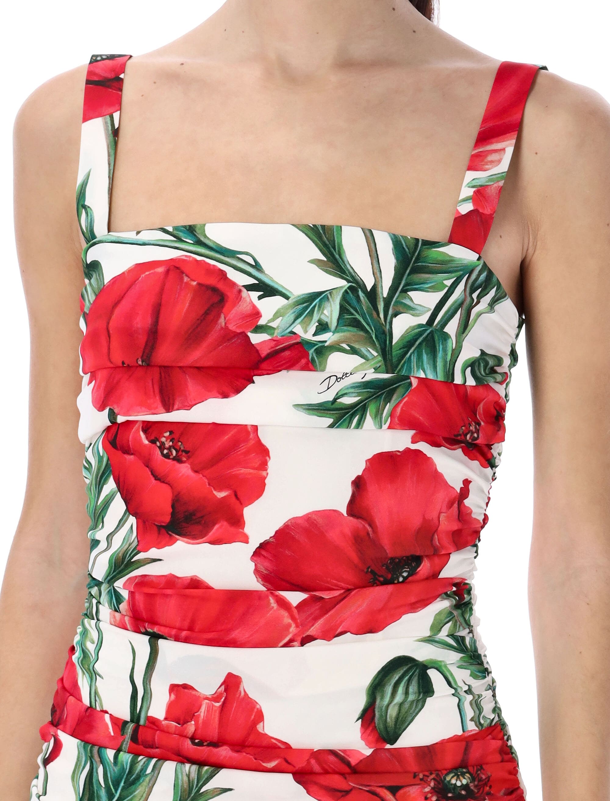 Dolce & Gabbana Poppy Print Charmeuse Mini Dress | italist, ALWAYS LIKE A  SALE