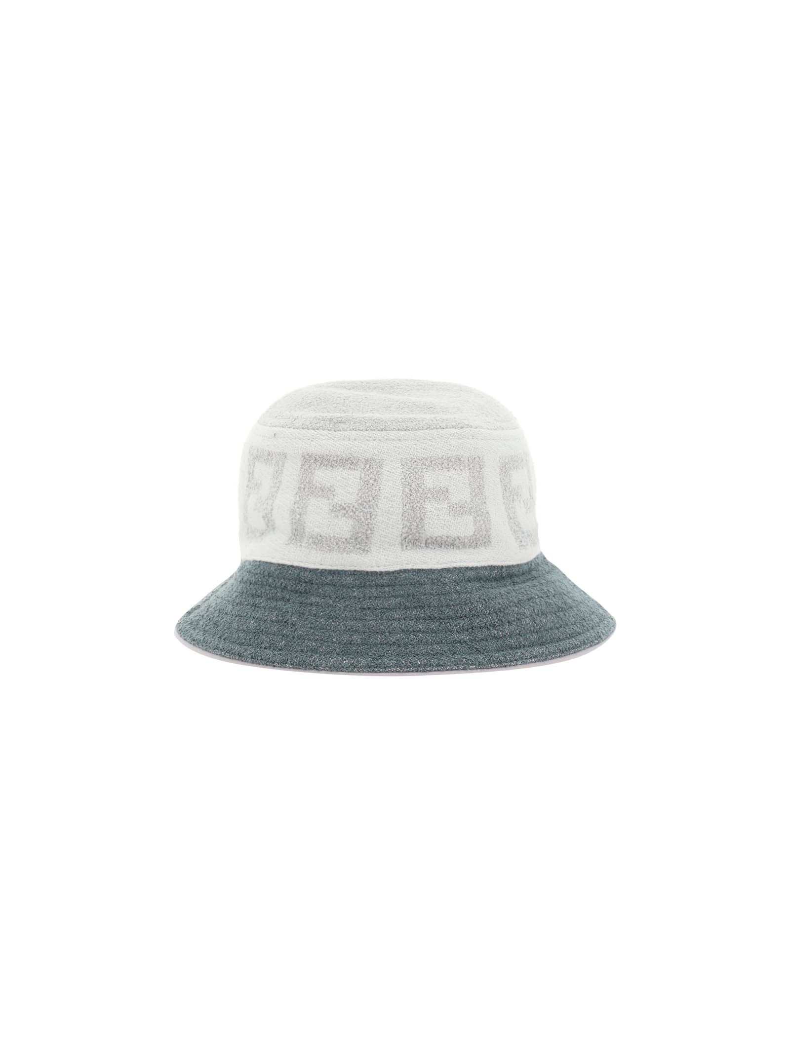 Fendi White Cotton Bucket Hat