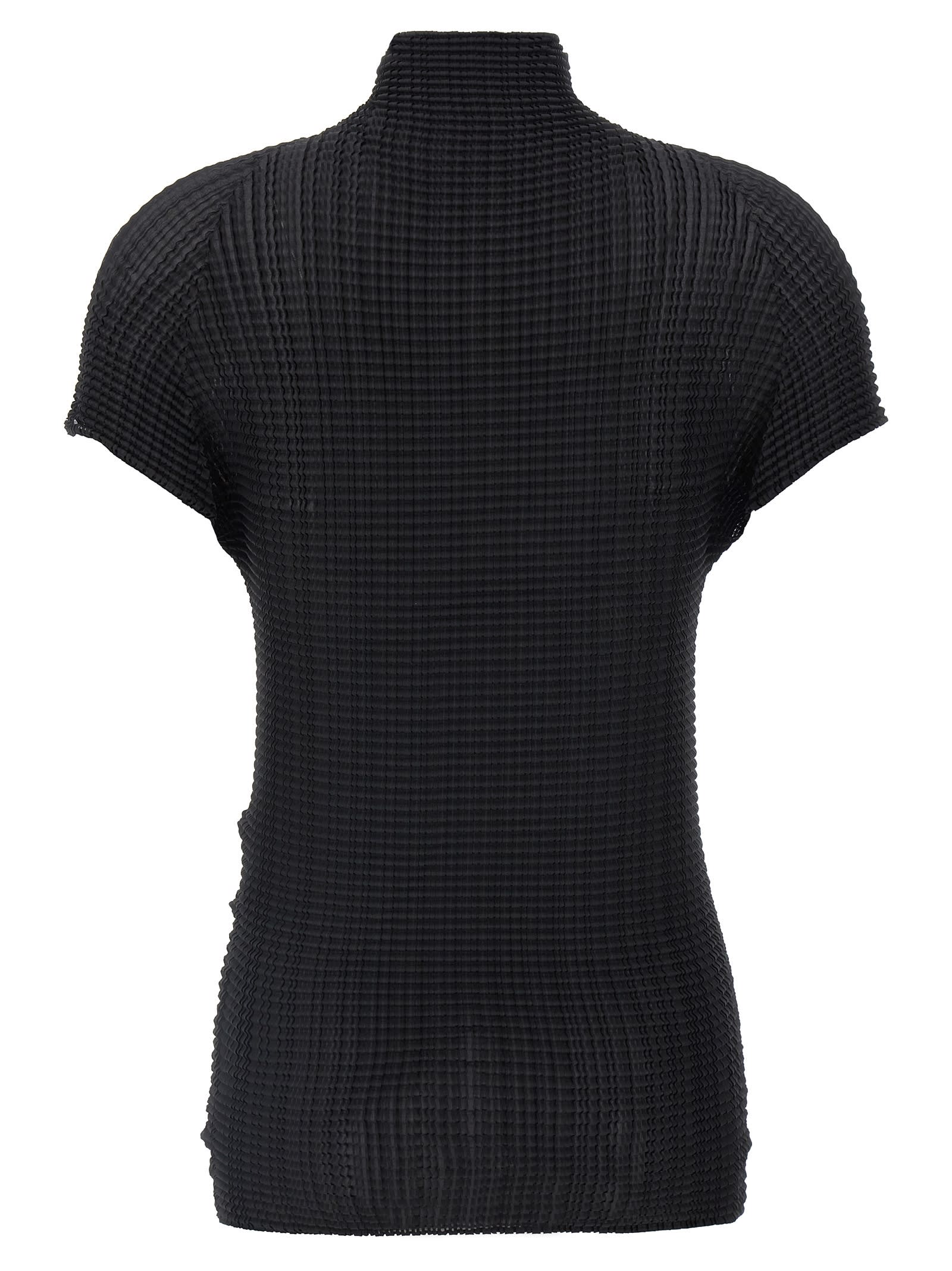 Tシャツ・カットソー ISSEY MIYAKE SS25 WOOLY PLEATS-56 SHIRT (IM56FJ403 89) Issey Miyake 'wooly Pleats-56' T-shirt | italist