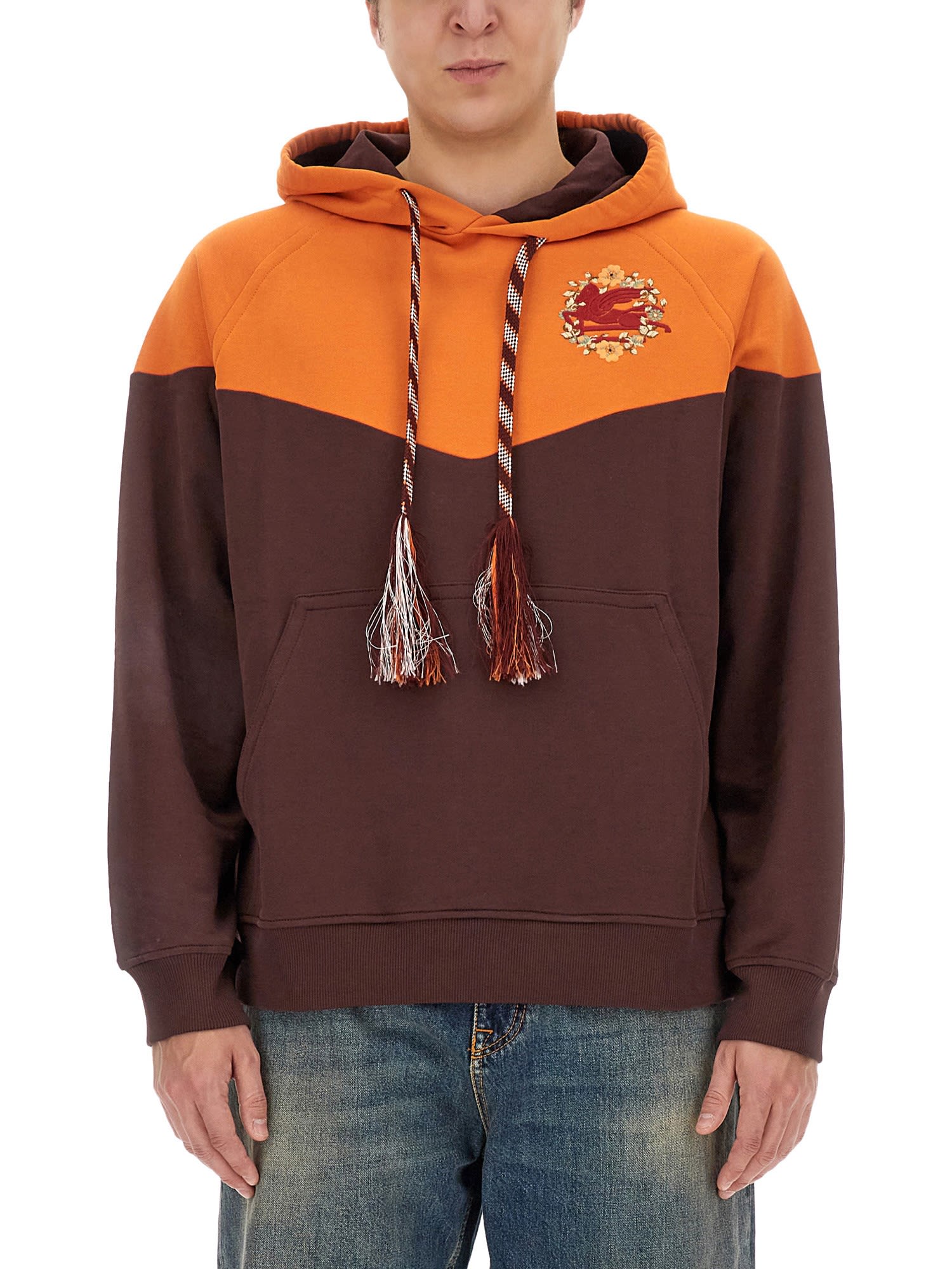 パーカー・フーディ ETRO SS24 HOODED SWEATSHIRT WITH LOGO (MRMB0001_AR201M5039) Etro Hooded Sweatshirt With Logo | italist