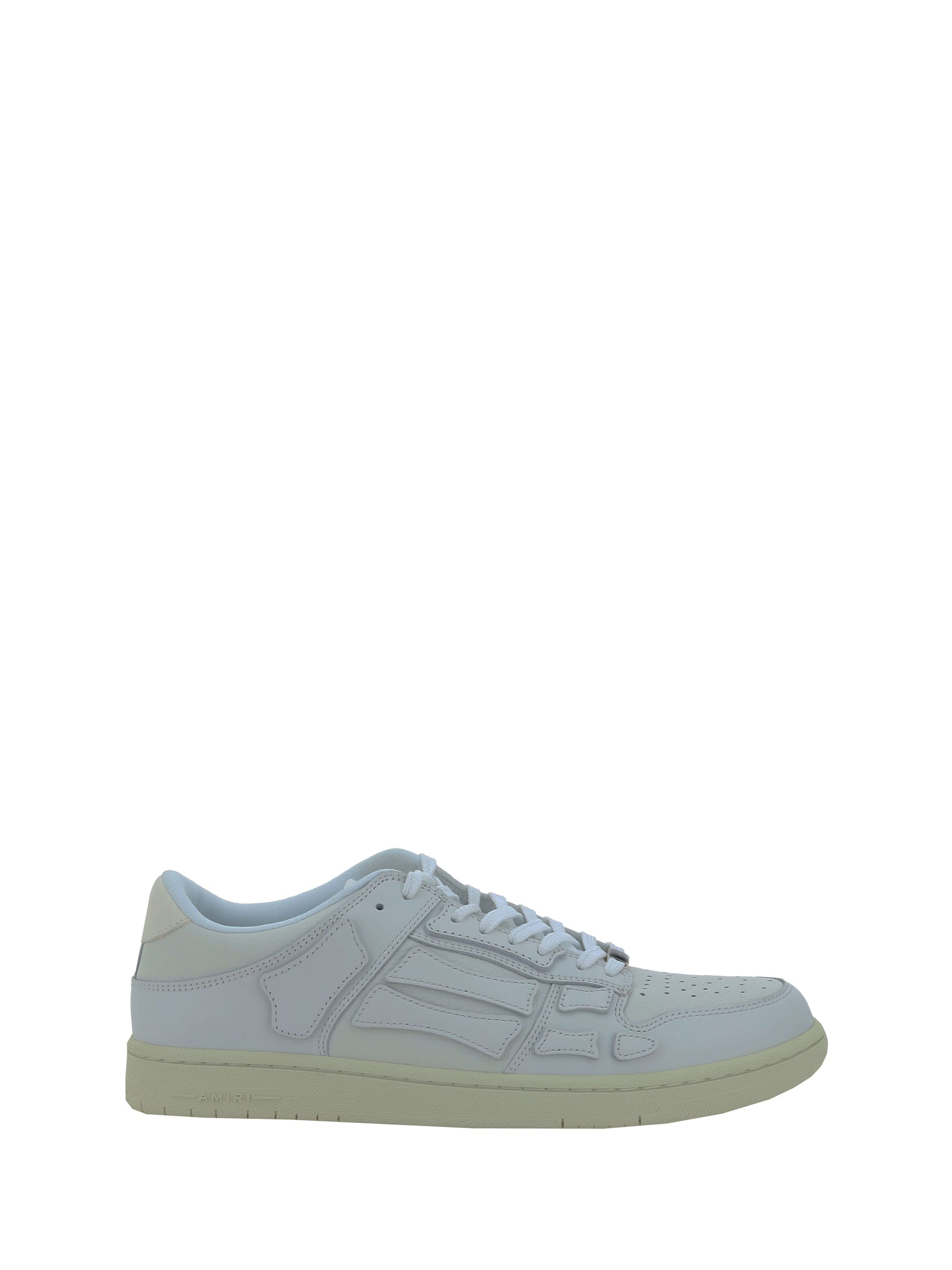 AMIRI White Leather Skel Sneakers | italist