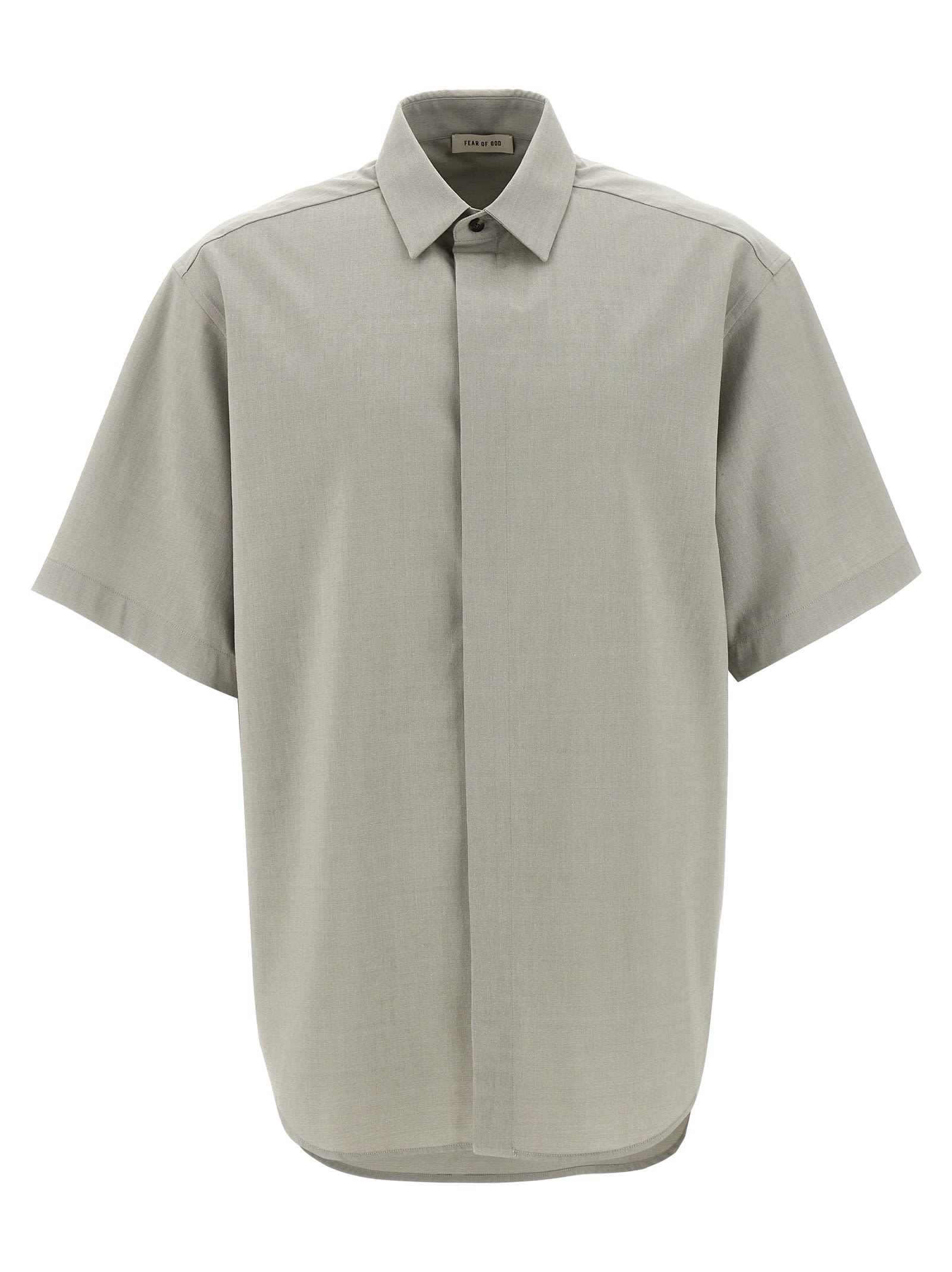 Tシャツ・カットソー FEAR OF GOD 'Oxford' shirt (FGE250518OXF MELANGEDOVEGREY) Oxford Button Up Shirt in Melange Slate | Fear of God