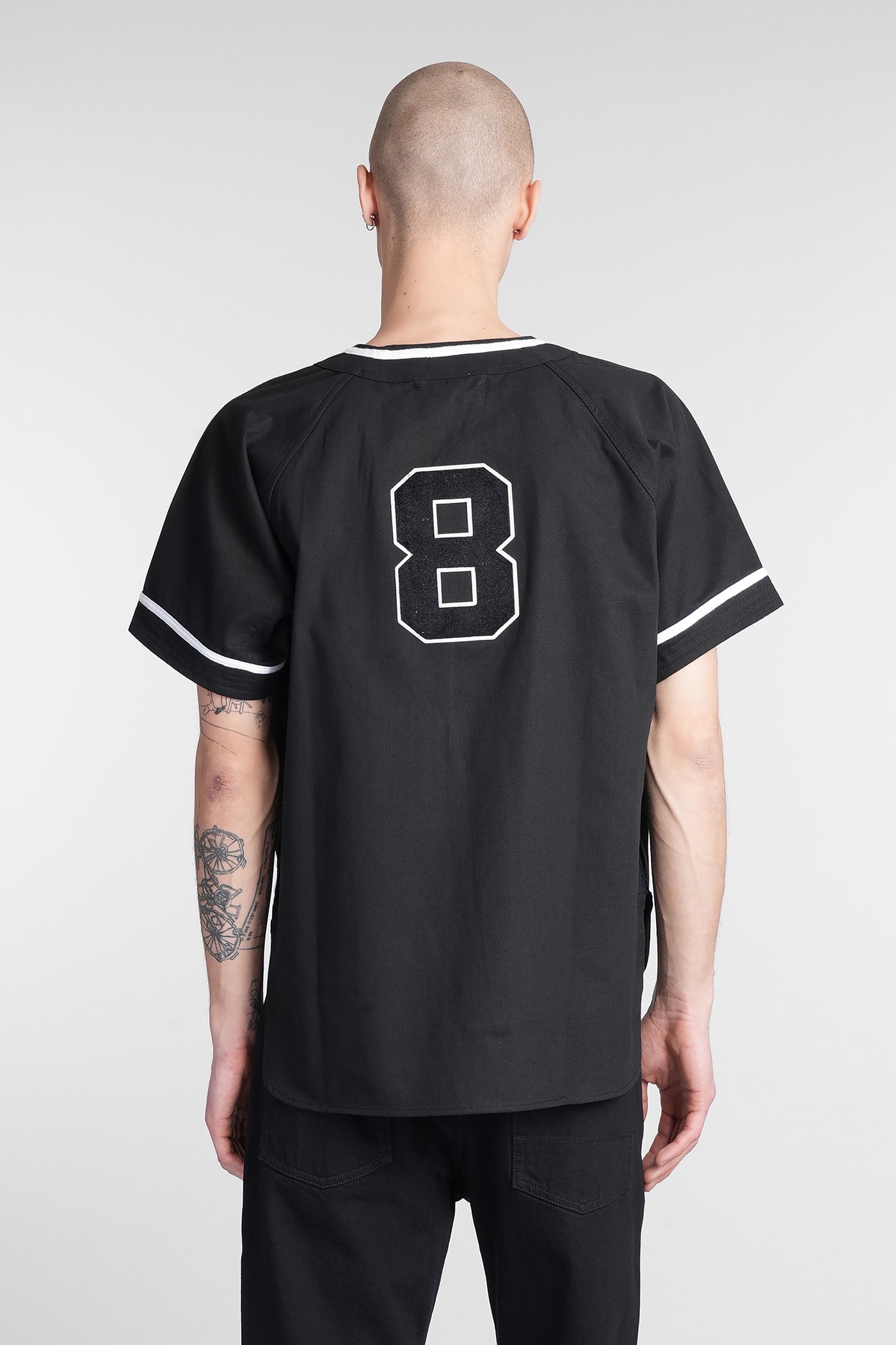 Tシャツ・カットソー BODE SS25 Shirts (MRS25KT054 BLACK) Bode Shirt In Black Cotton | italist