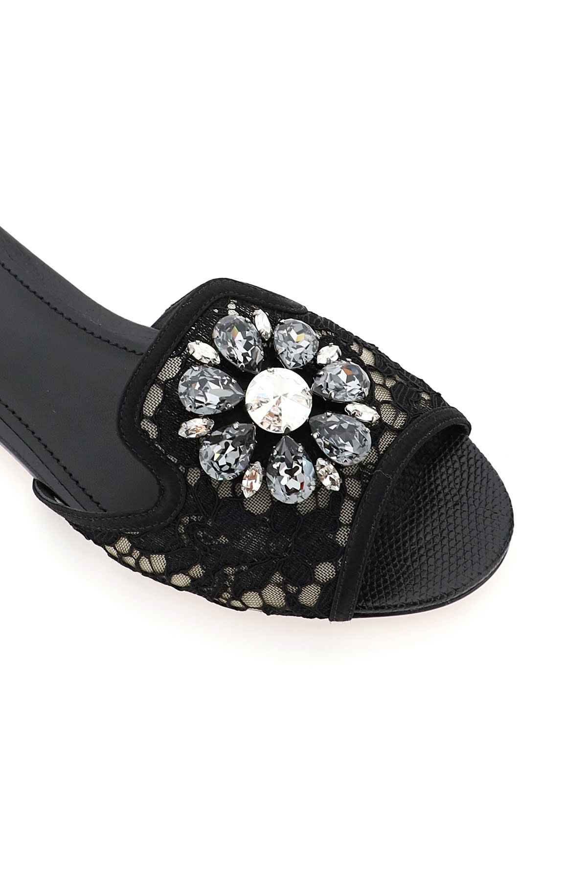 【送料&関税込】Dolce & Gabbana Taormina Lace Slipper Dolce & Gabbana Taormina Lace Slippers | Sendegaro