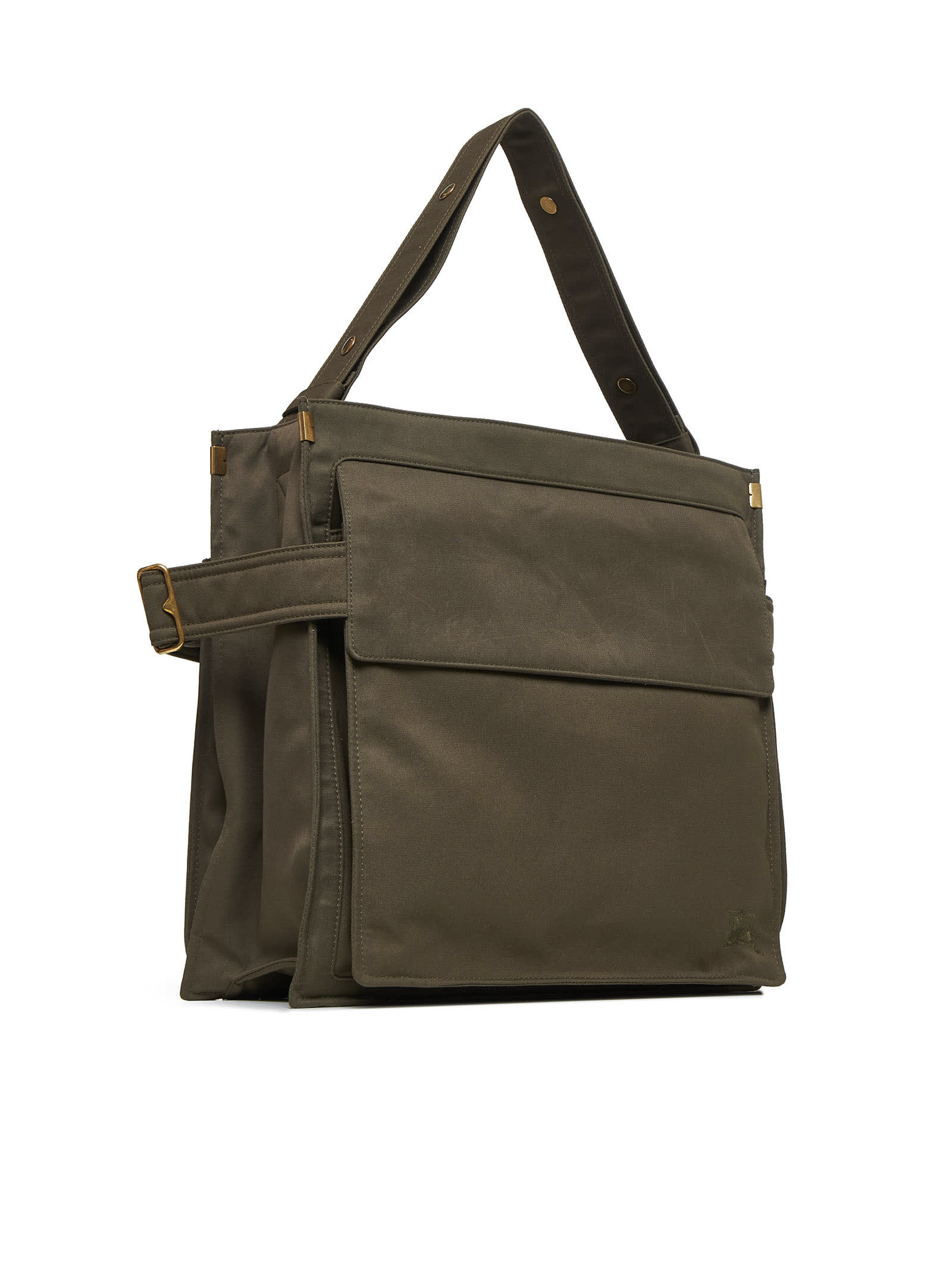 ショルダーバッグ・ポシェット Burberry Military Green Canvas Medium Tote T Burberry Military Green Canvas Medium Tote Trench Shopping