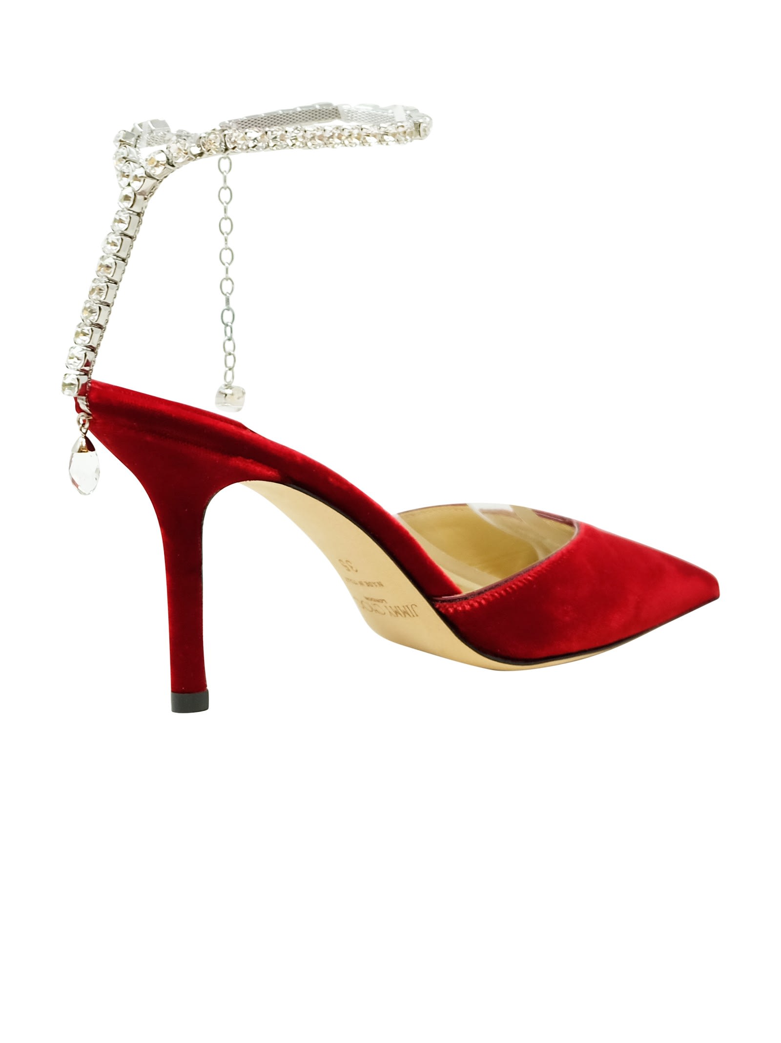 【送料&関税込】Jimmy Choo Red Velvet Saeda Slingback Jimmy Choo Red Velvet Saeda Slingback | italist