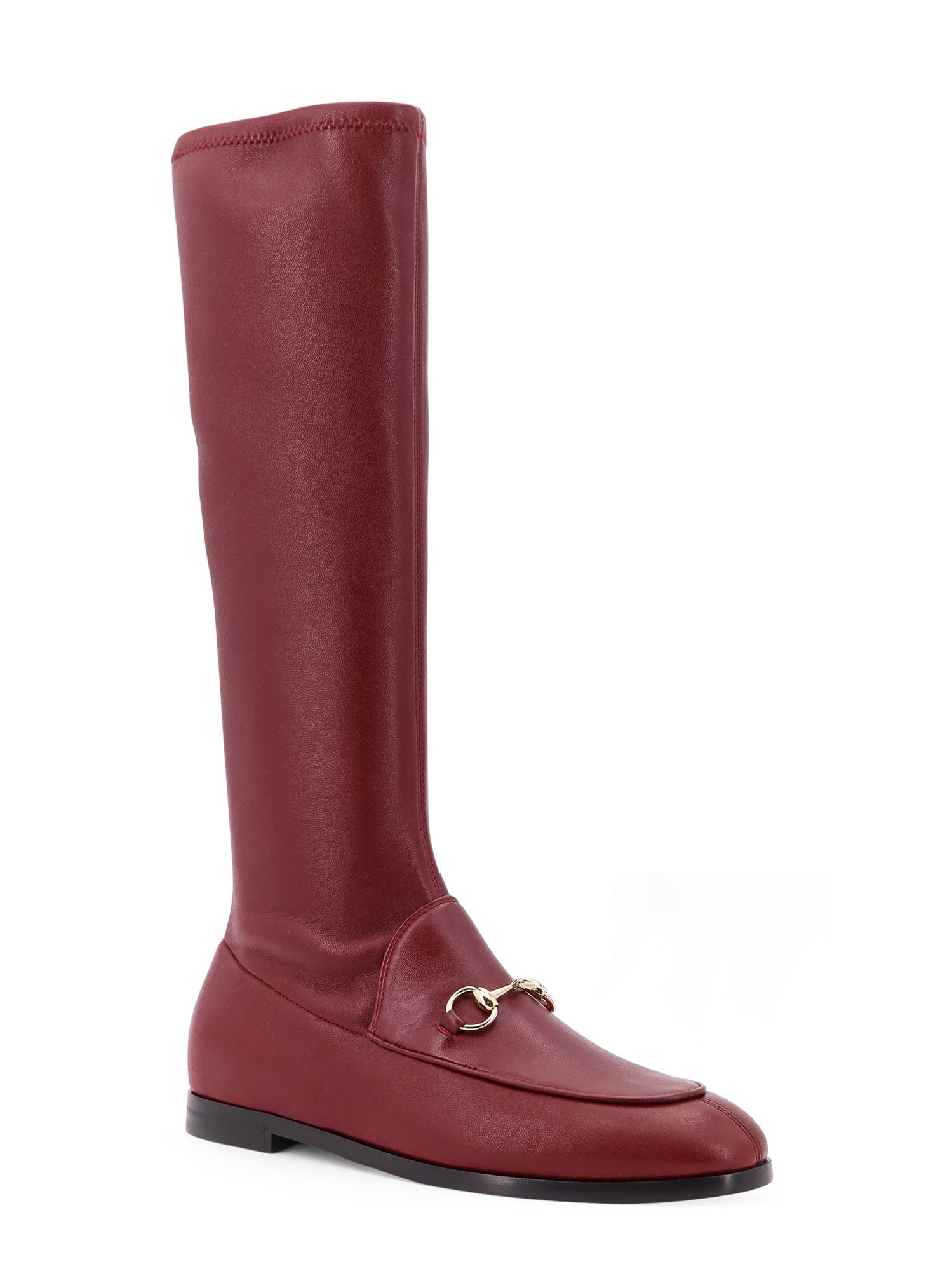 ブーツその他 GUCCI JORDAAN LEATHER BOOTS Gucci Jordaan leather boots in black - Gucci | Mytheresa
