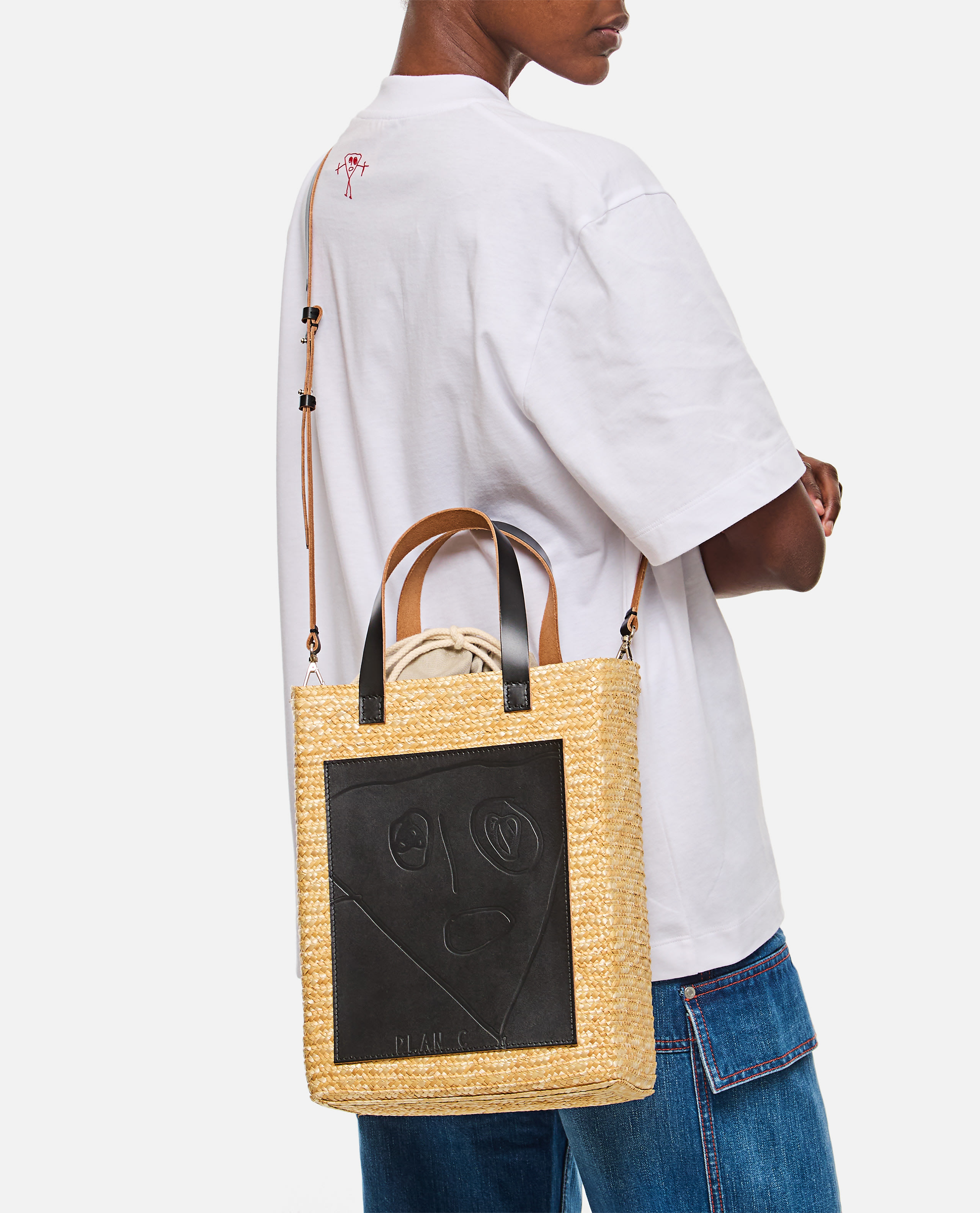 トートバッグ Plan C Straw Medium Shopper Plan C Straw Medium Shopper | italist