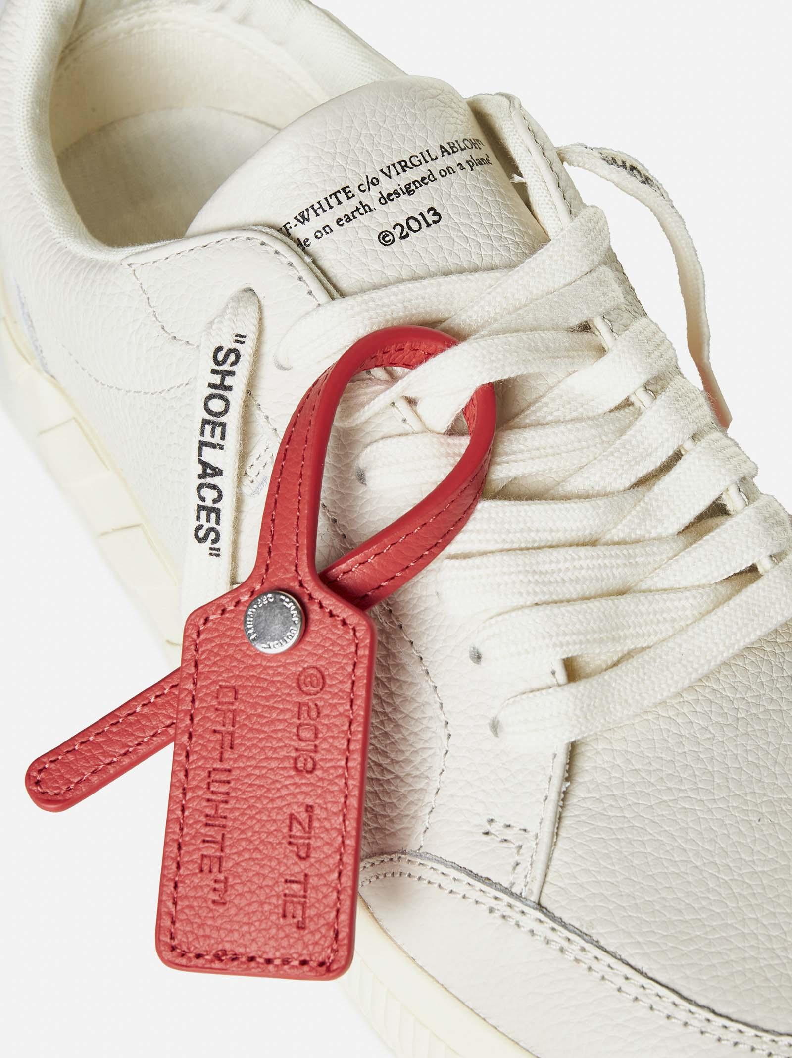 Off-White c/o Virgil Abloh Low Vulcanized Suede Sneaker In White