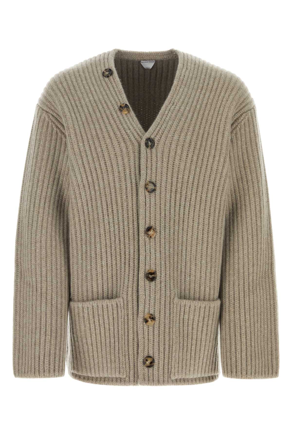【送料&関税込】Bottega Veneta Cappuccino Wool Blend Cardiga Bottega Veneta Cappuccino Wool Blend Cardigan | italist
