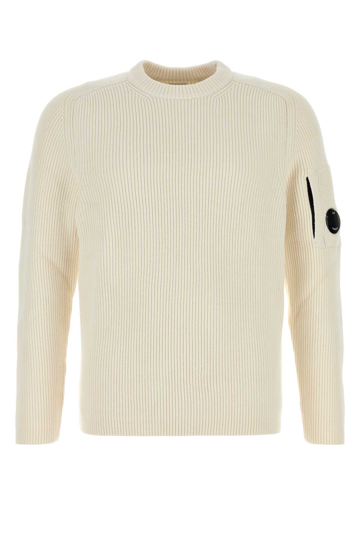 【送料&関税込】C.P. Company White Cotton Sweater C.P. Company White Cotton Blend Sweater | italist