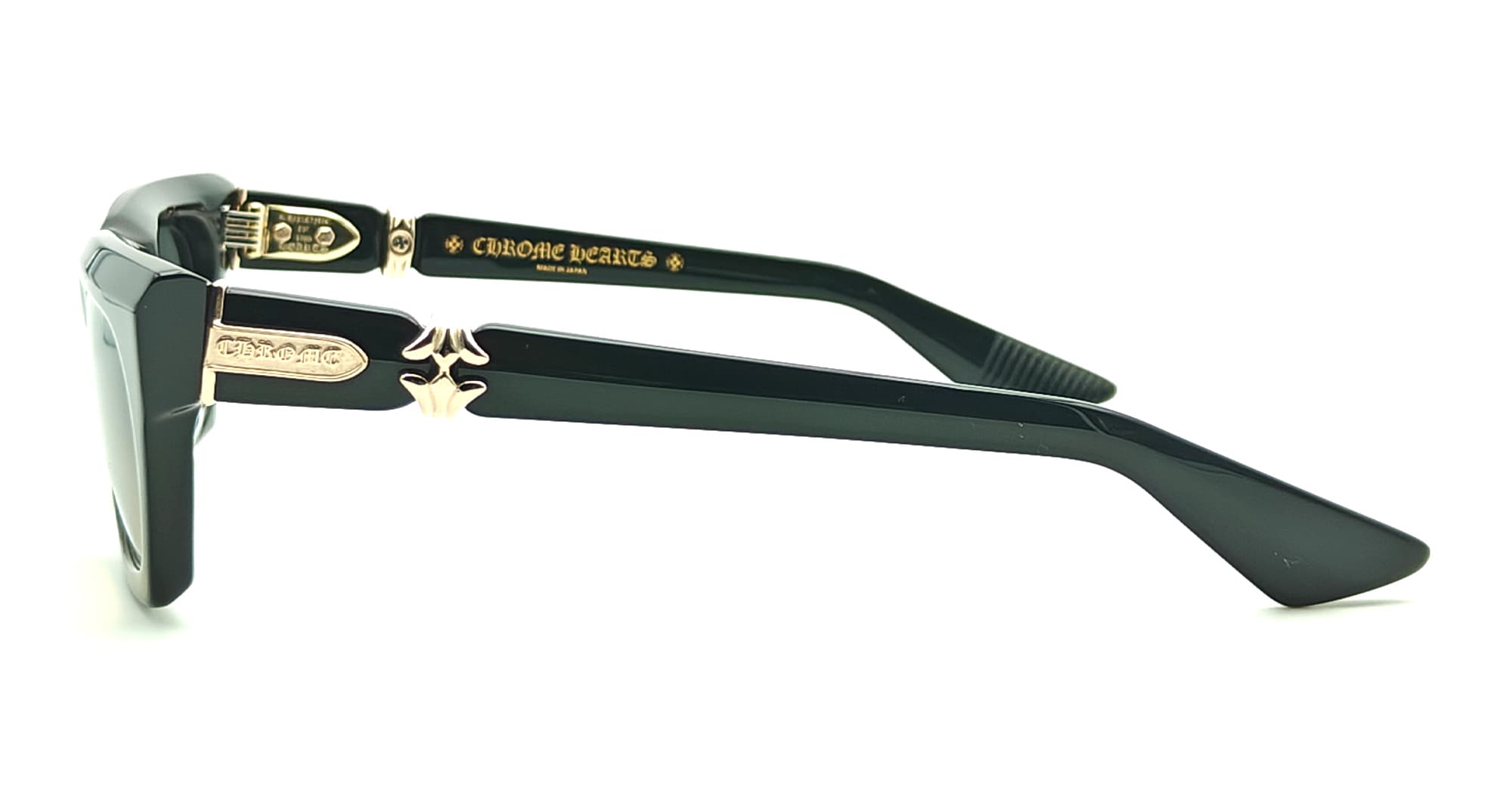 Chrome Hearts Cliterally - Black / 18k Gold Sunglasses