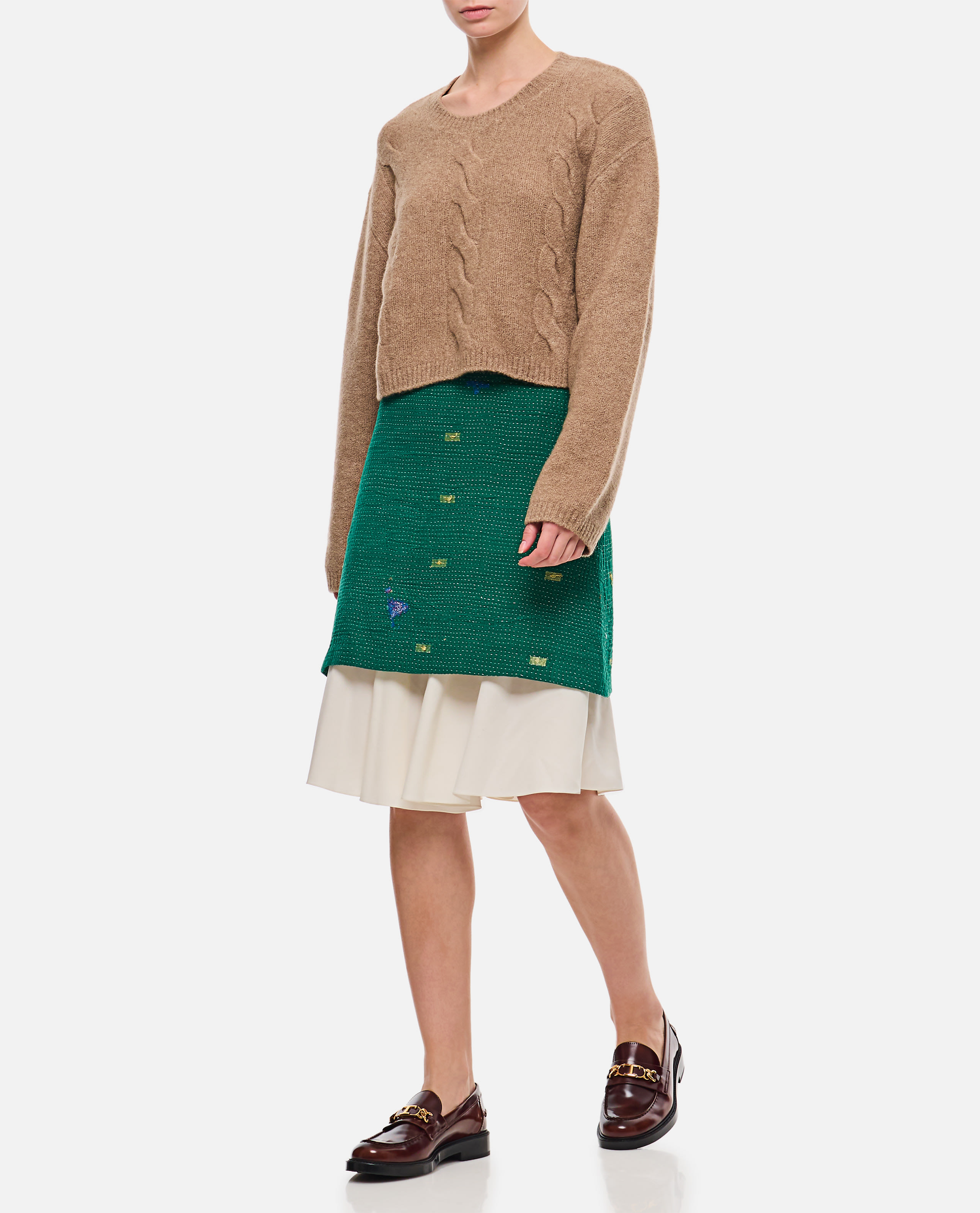 ワンピース WALES BONNER Women Mid Skirts WS23DR04PL03100 42994 IVORY WH 21269374_51316233_1000.jpg