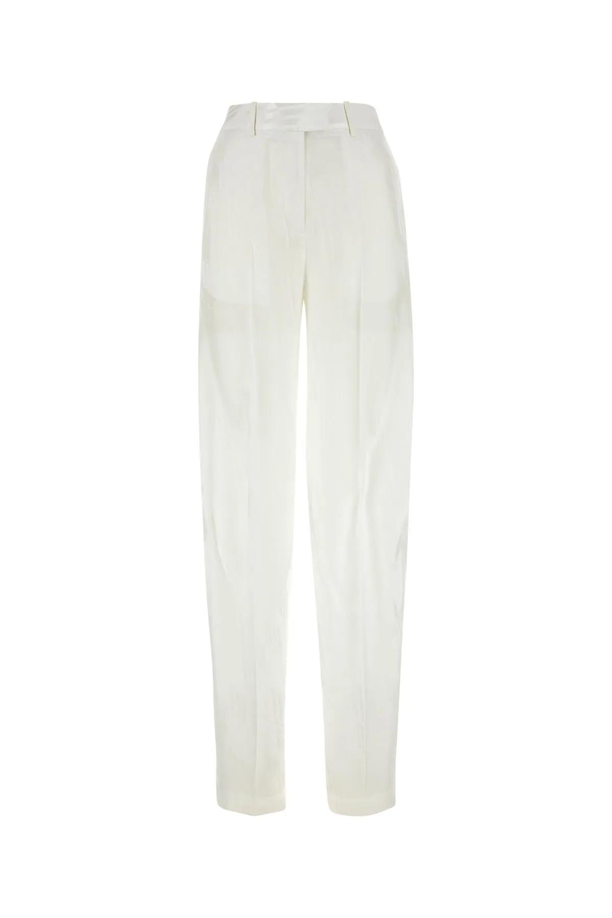 パンツ THE ATTICO White Satin Jagger Pant The Attico White Satin Jagger Pant | italist