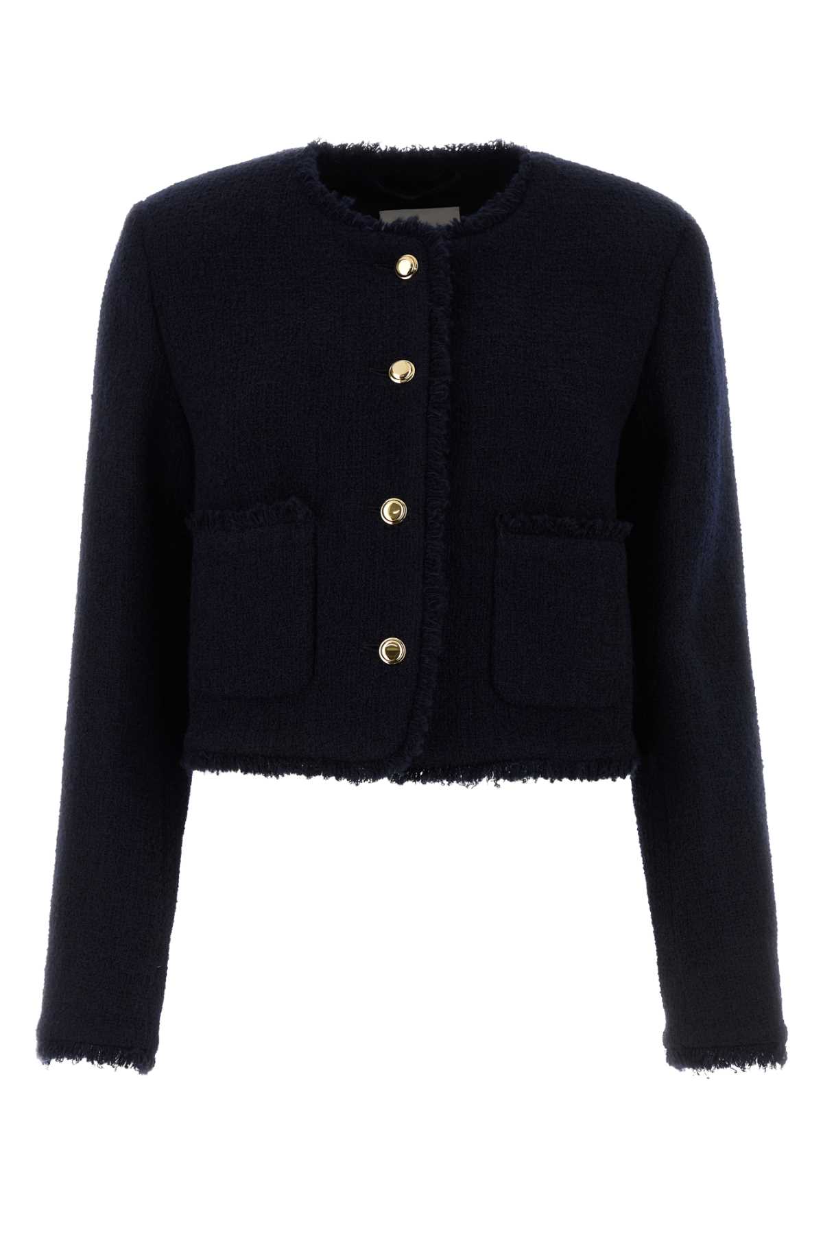 Miu Miu Midnight Blue Tweed Blazer | italist