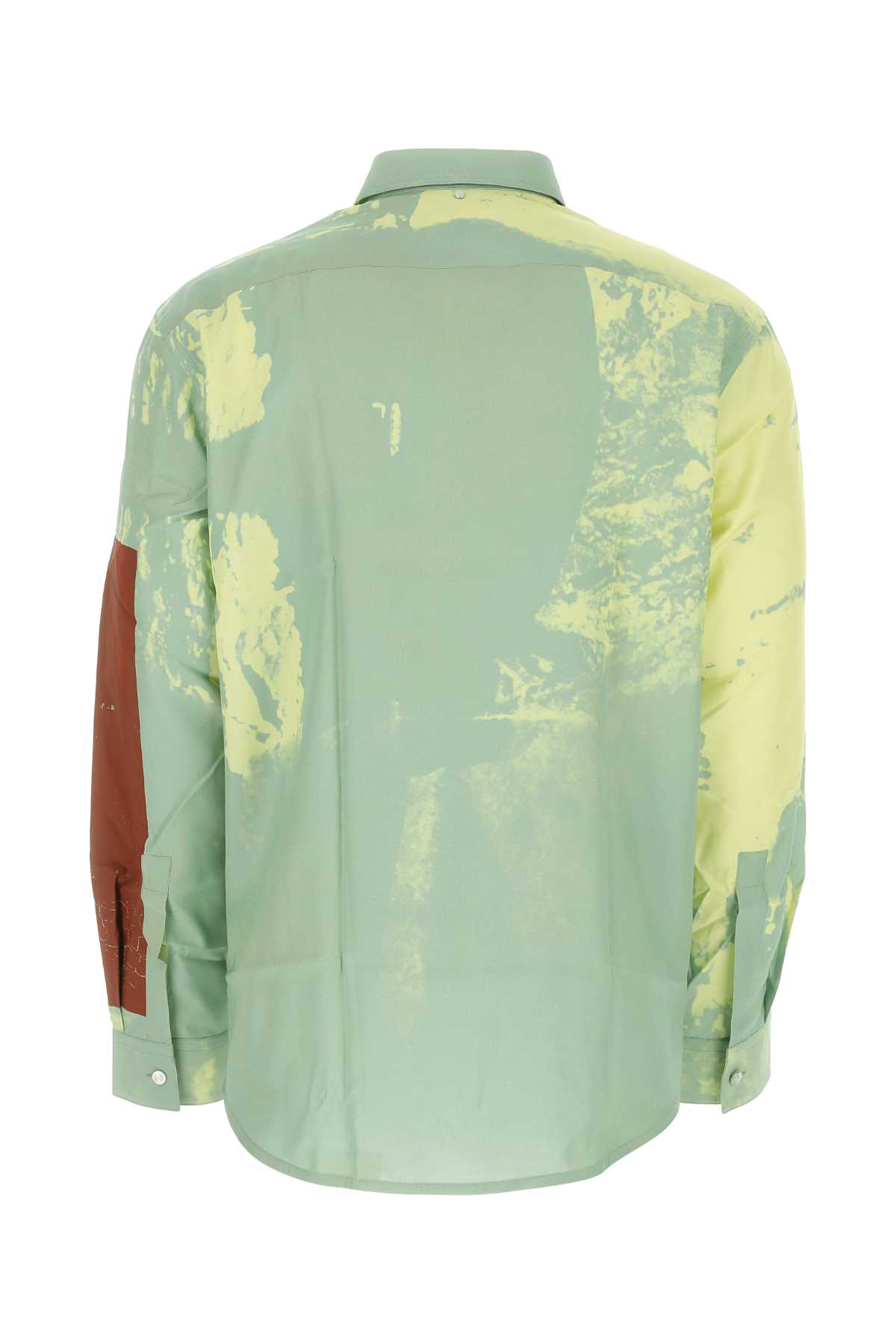 Tシャツ・カットソー OAMC Printed viscose oversize shirt 新品]OAMC Printed Viscose Oversize Shirt