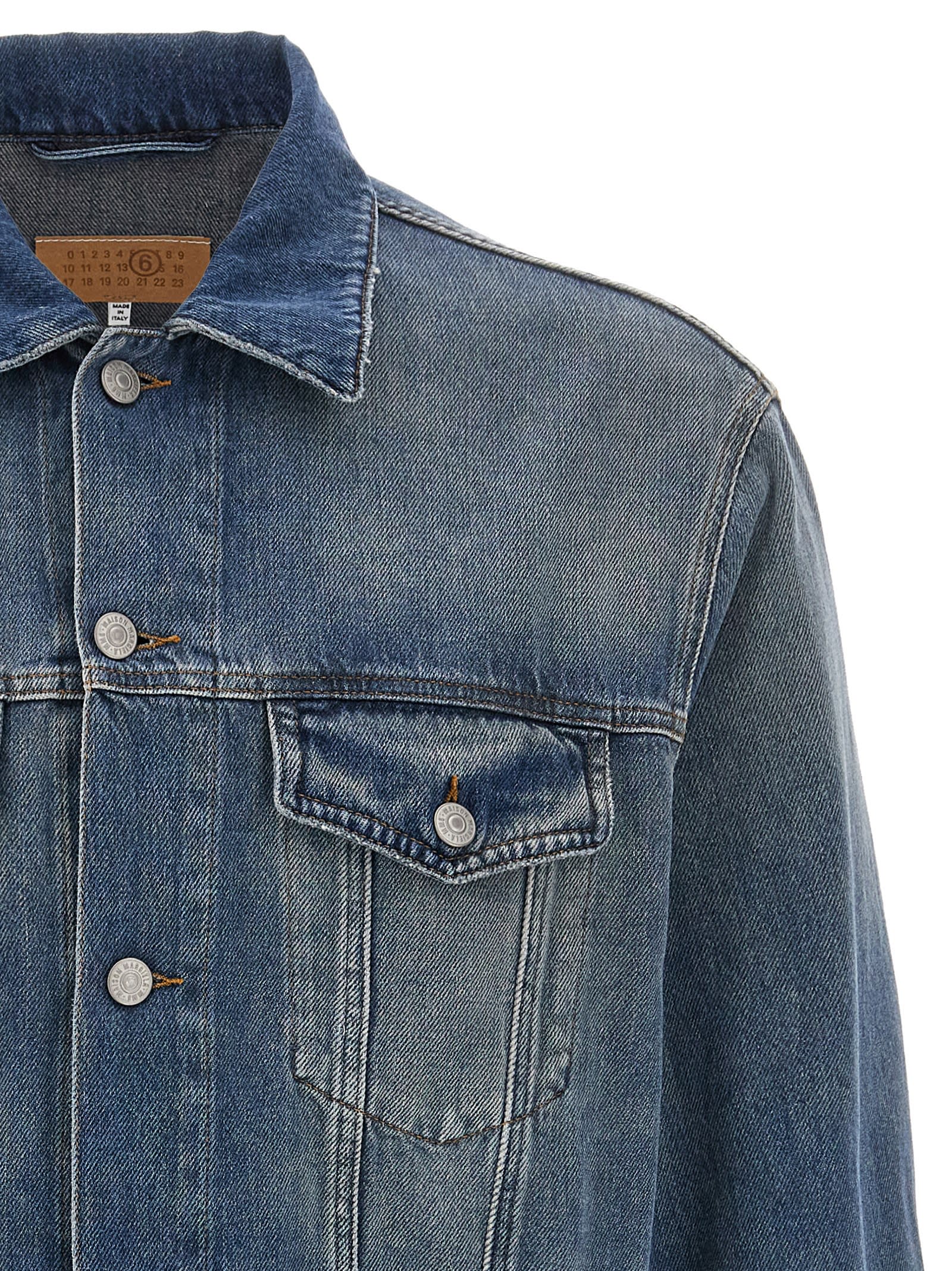 MM6 Maison Margiela Raw Cut Denim Jacket | italist